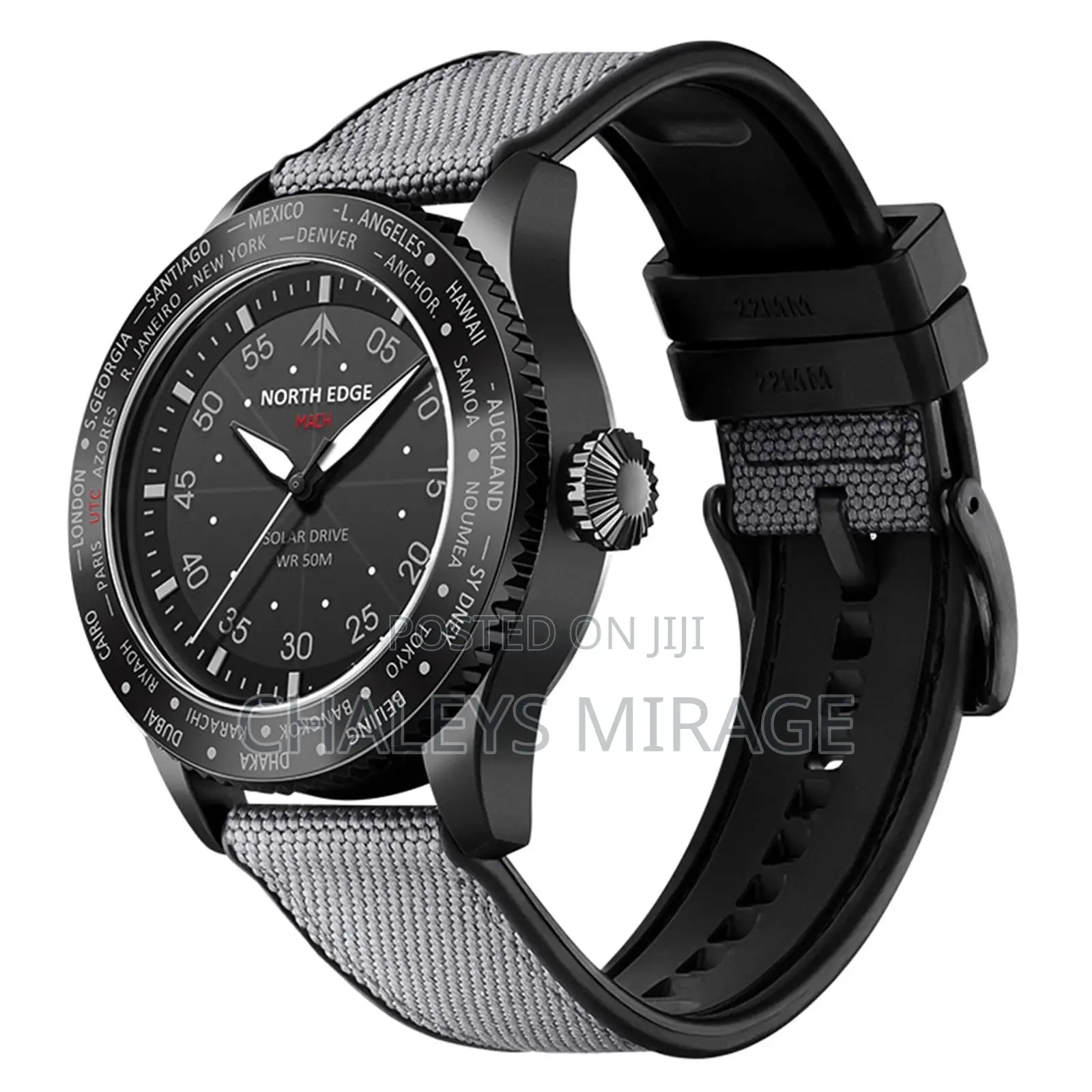 North Edge Mach Solar Outdoor Watch and Waterproof.