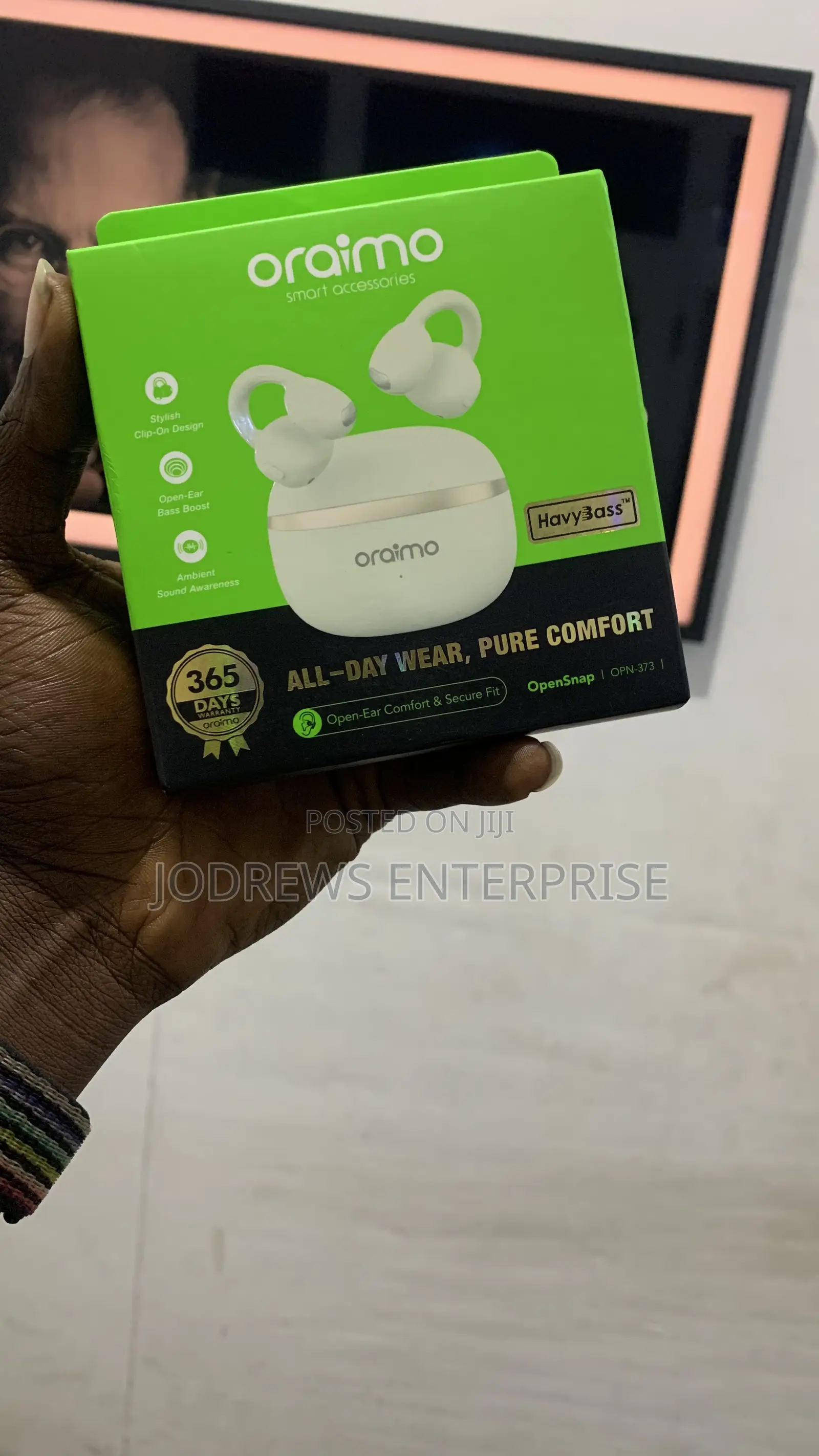 Oraimo Opensnap Clip-on True Wireless Headphones