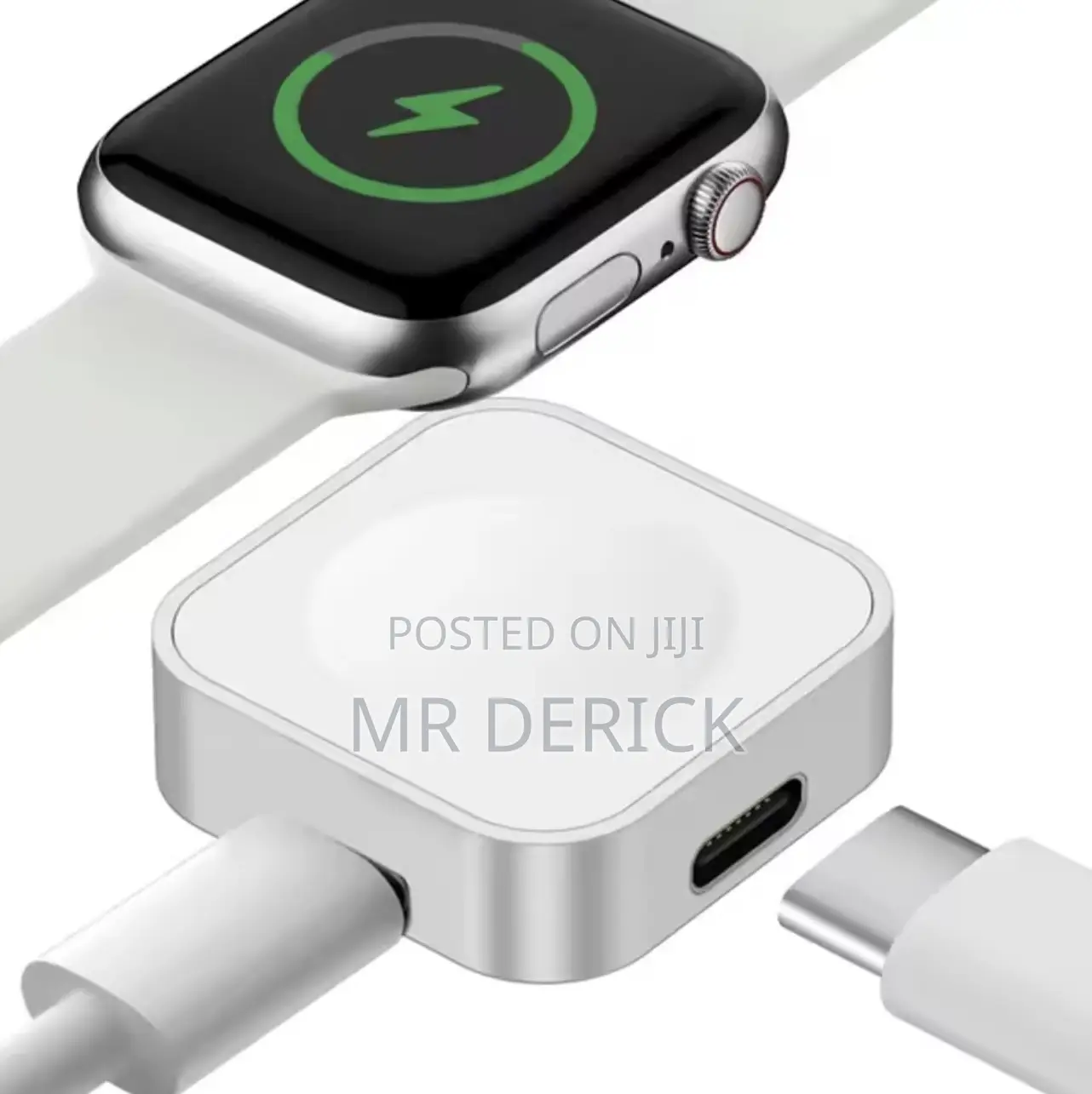 Portable Wireless Watch Charger Type C Two Interfaces for Apple Watch