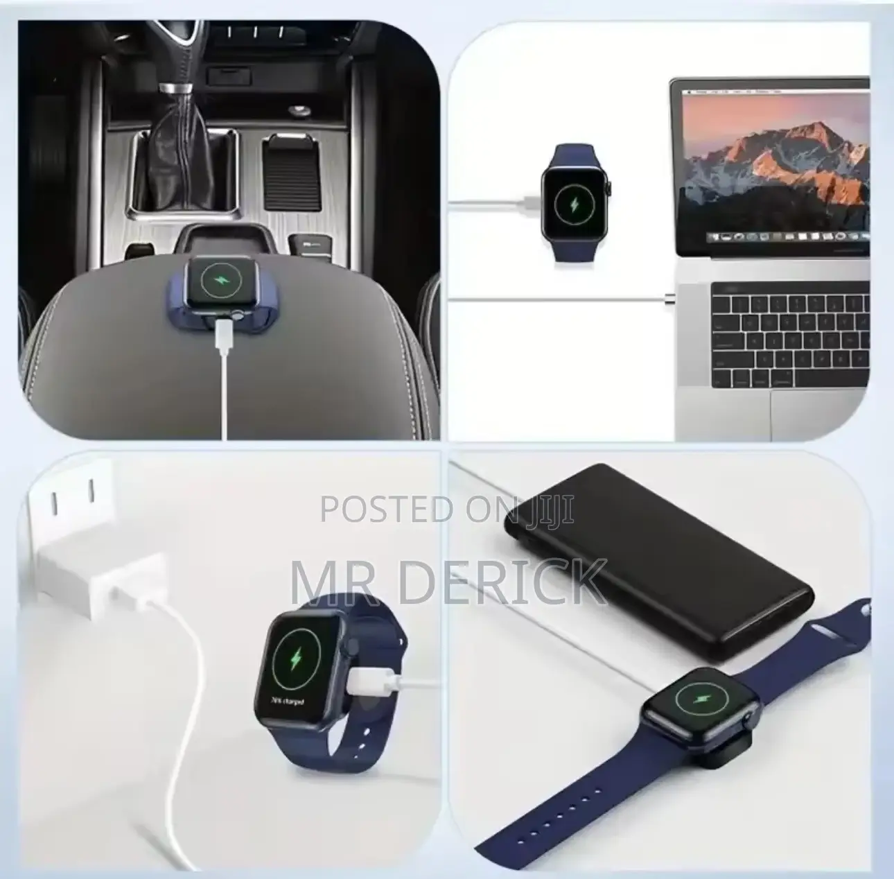 Portable Wireless Watch Charger Type C Two Interfaces for Apple Watch