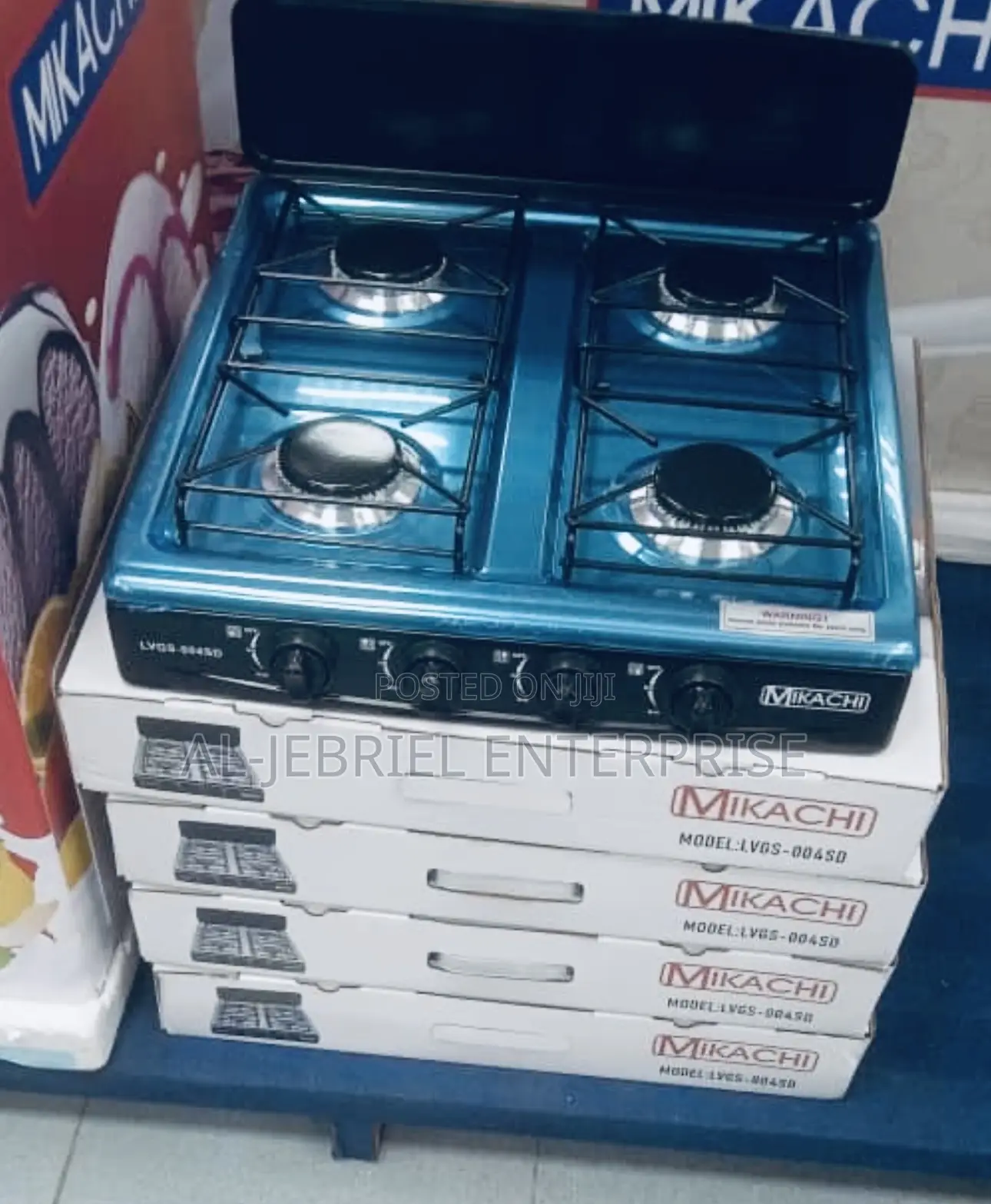 4 Burner Table Top Gas Cooker