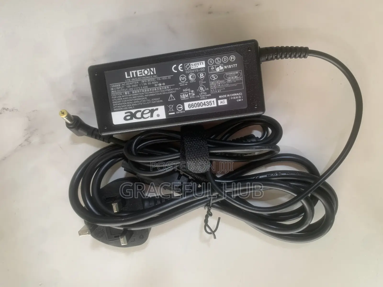 Acer Yellow Pin Power Adapter