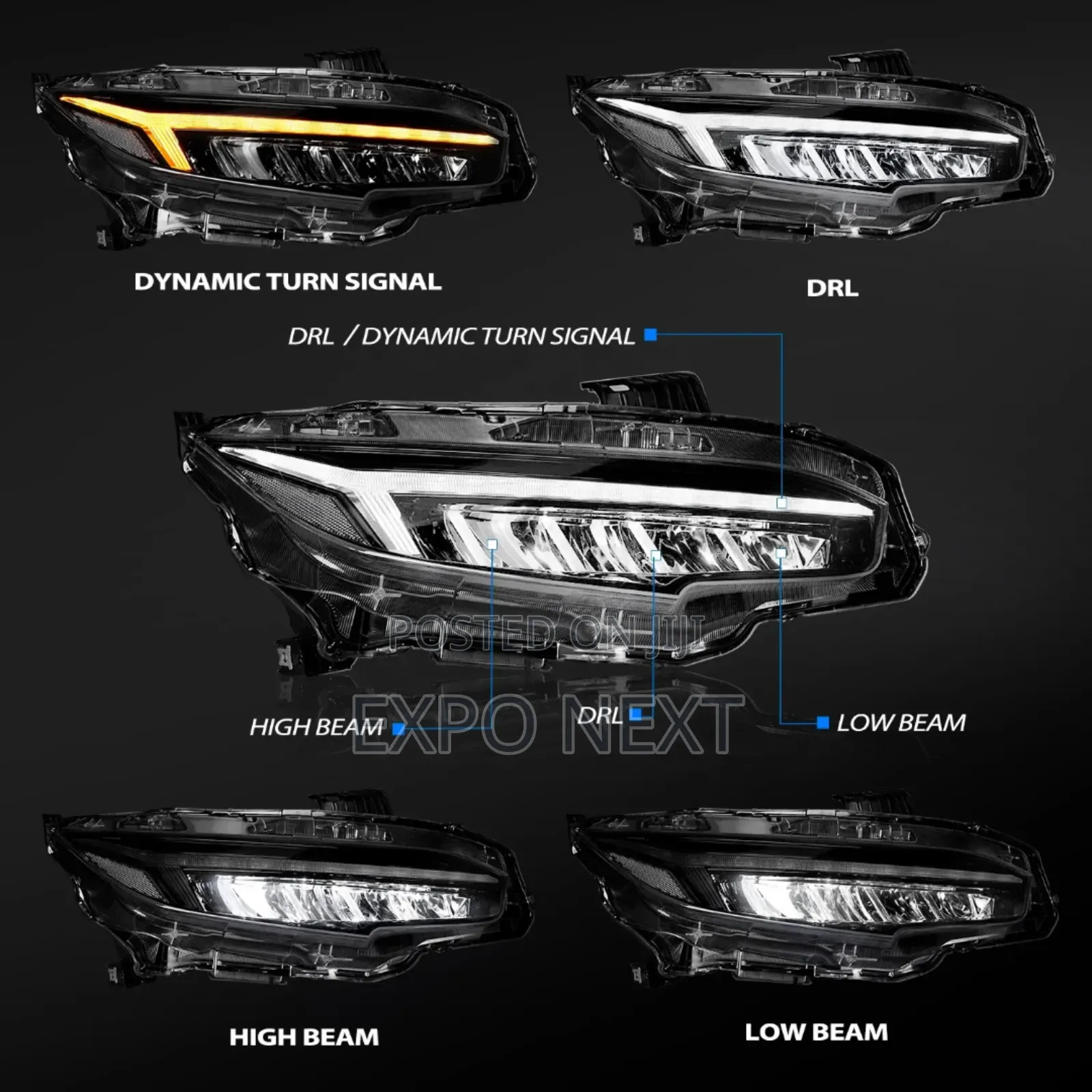 2016-2021 Honda Civic Headlight Led