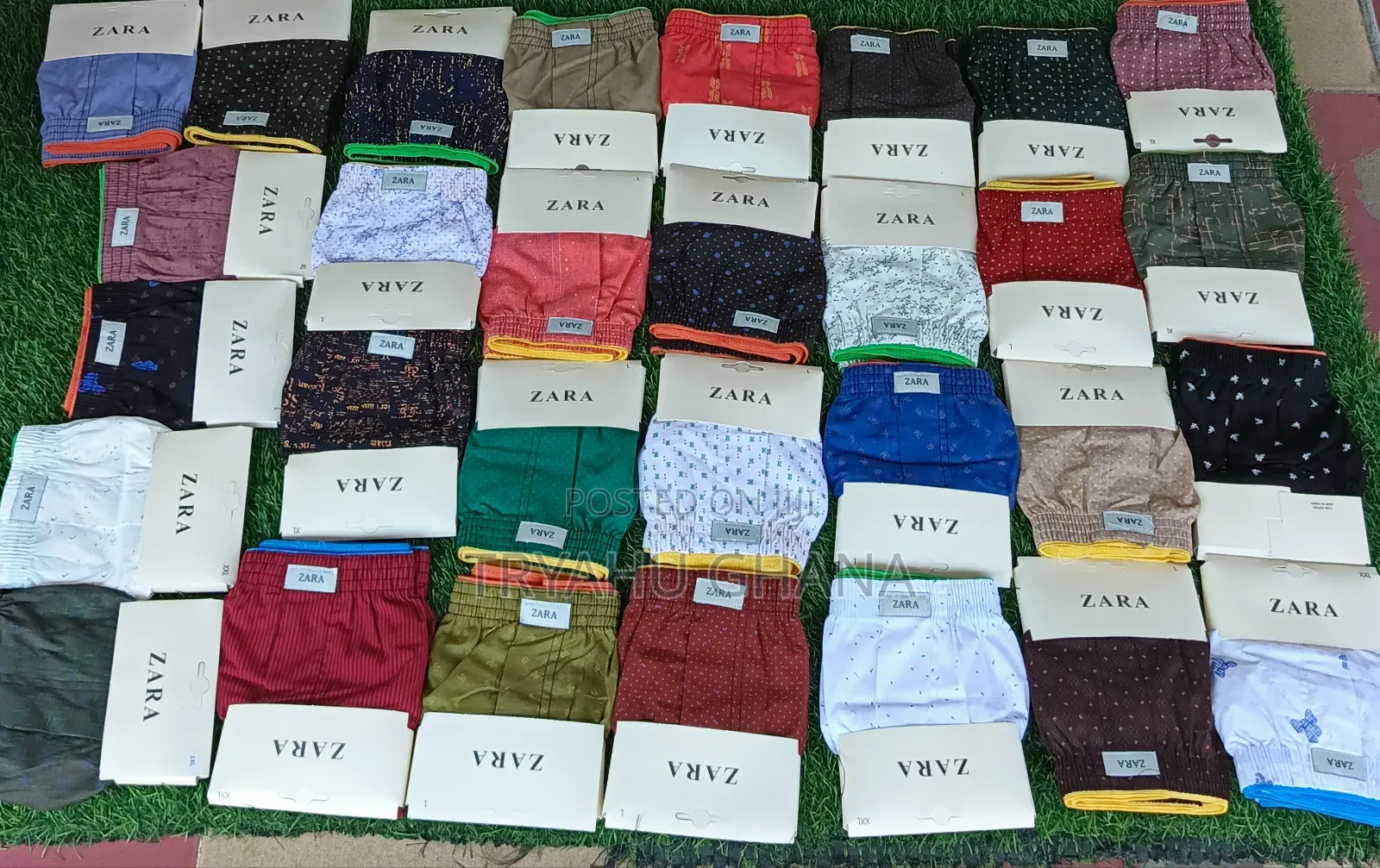 100% Premium Cotton Zara Boxer Shorts  For Sale At Tryahu