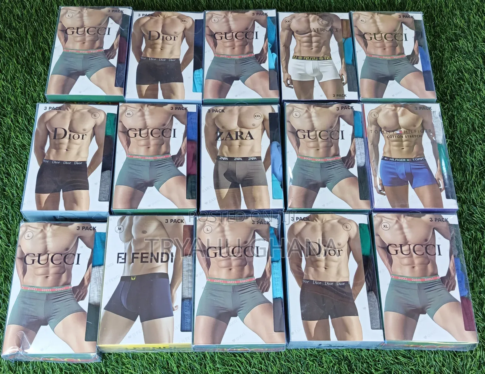 Feel The Fit: 100% Cotton Branded Boxer Shorts — Tryahu New Arrivals