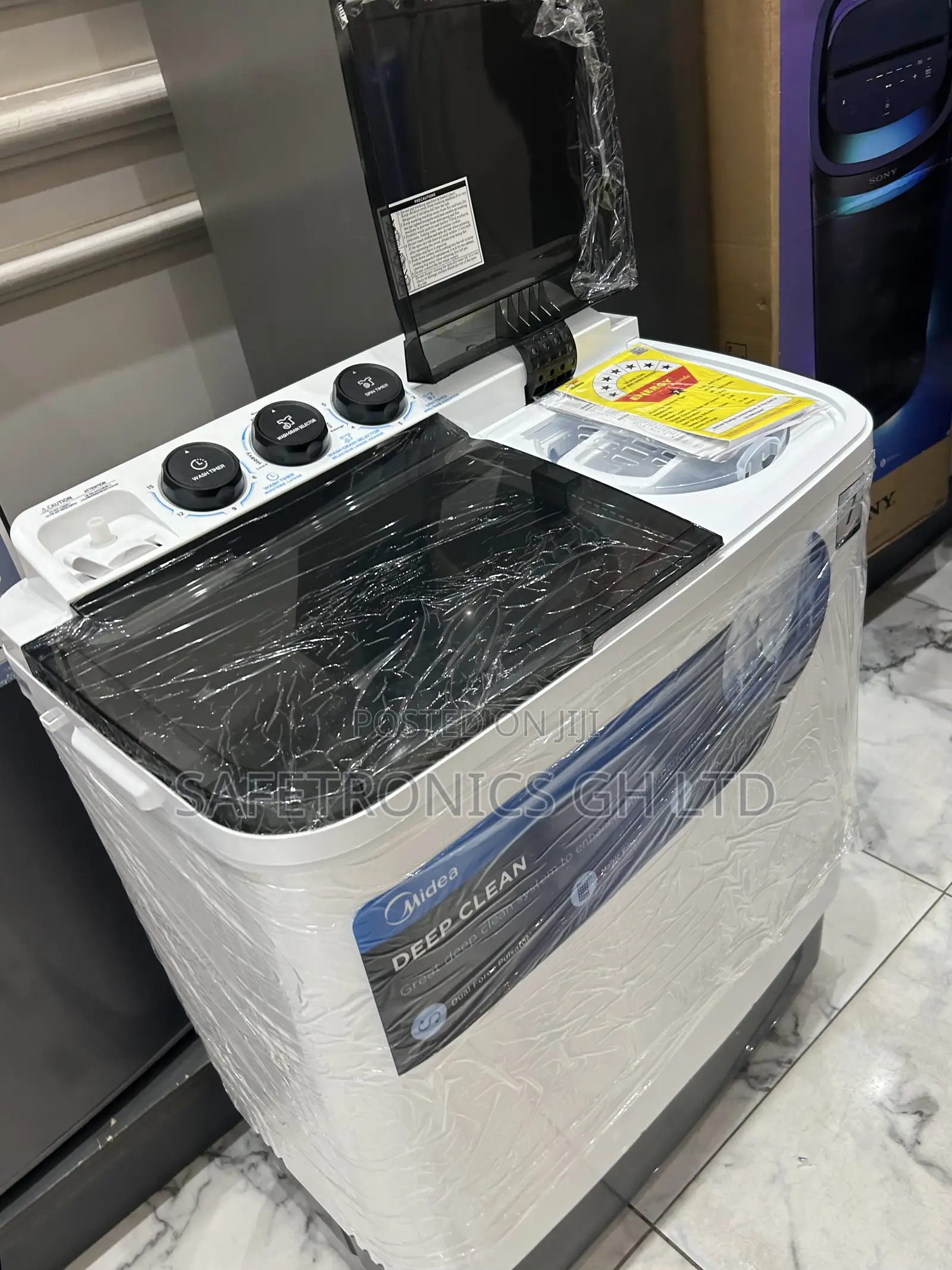 Original Comical Semi Automatic Midea White 7kg Toploader Washer