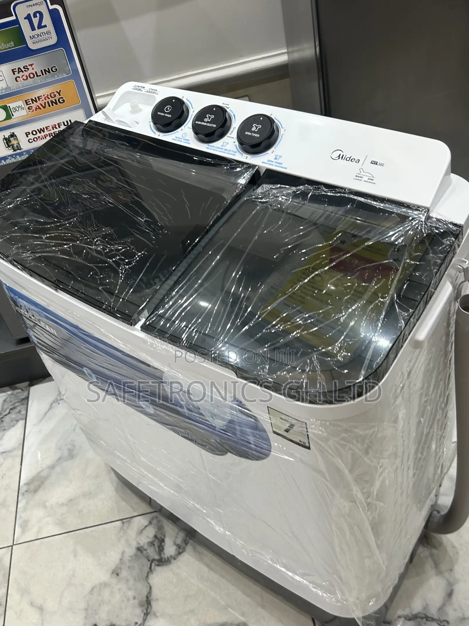 Energy Efficiency Semi Automatic Midea 7kg Top Loader Washer