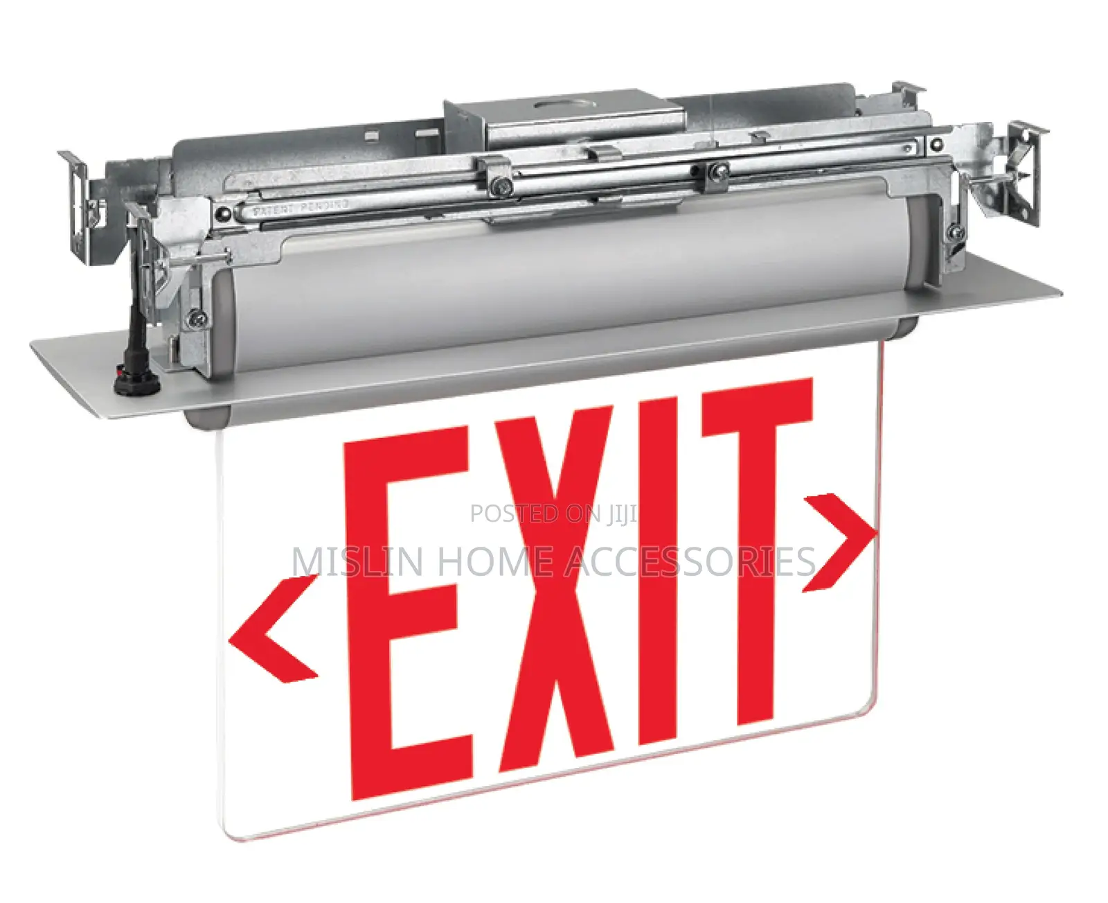 Recessed Mount Edge Lit Led Exit Sign