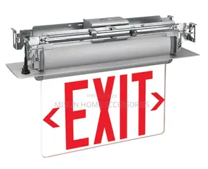 Recessed Mount Edge Lit Led Exit Sign