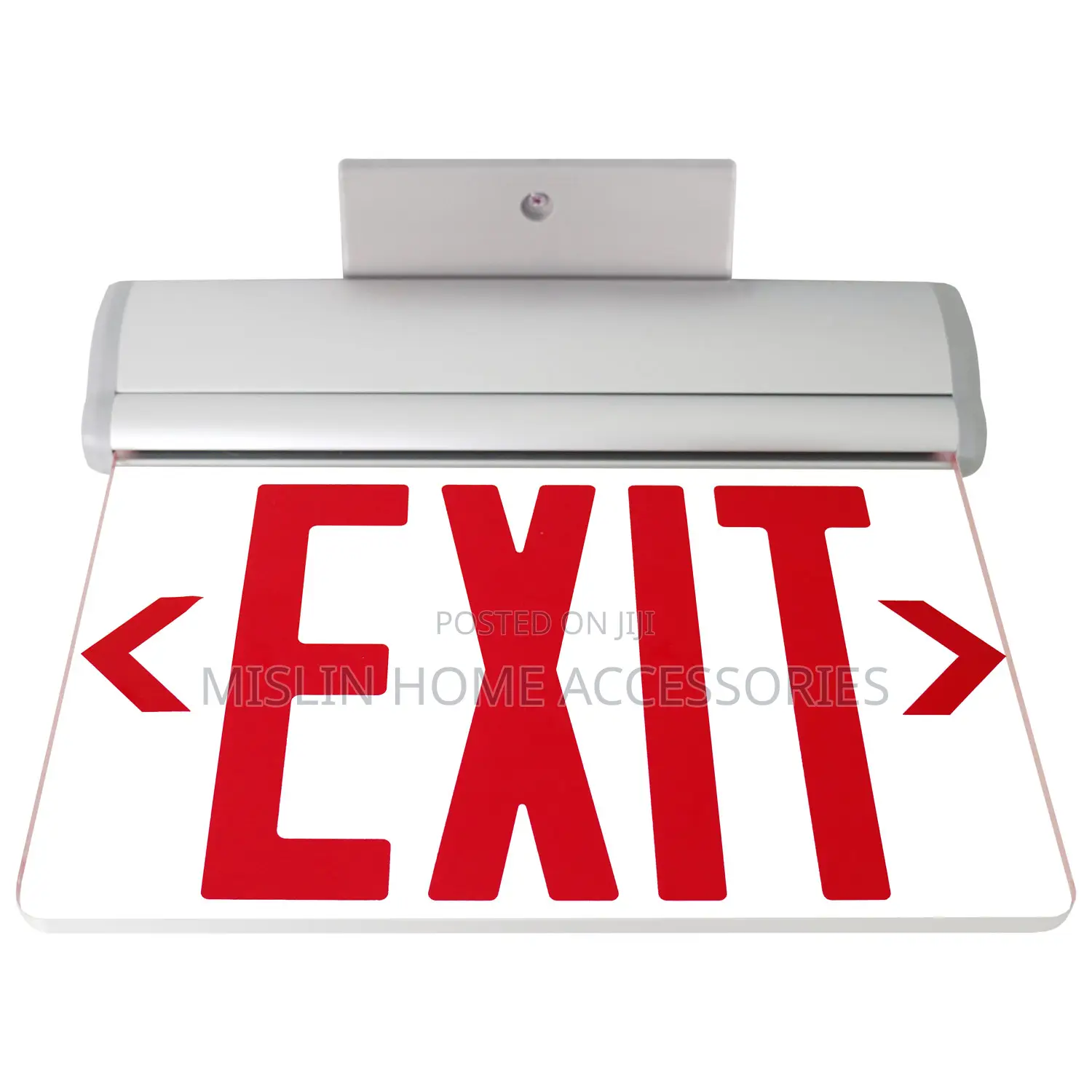Recessed Mount Edge Lit Led Exit Sign