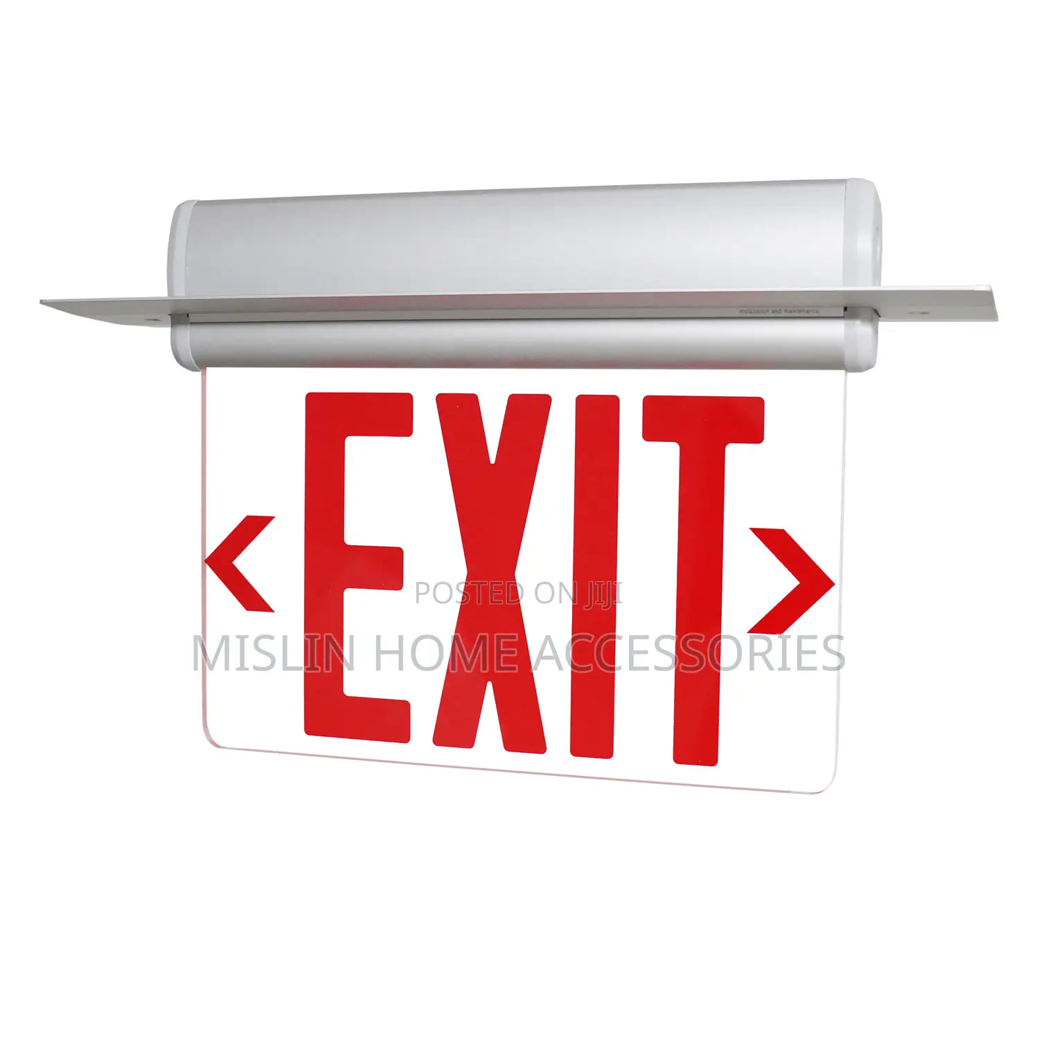Recessed Mount Edge Lit Led Exit Sign