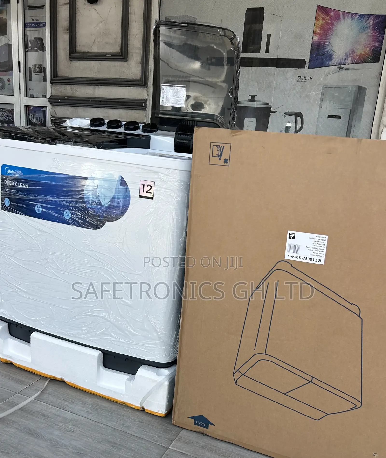 Get Exclusive Midea White 15.0kg Top Load New Twintub Washer