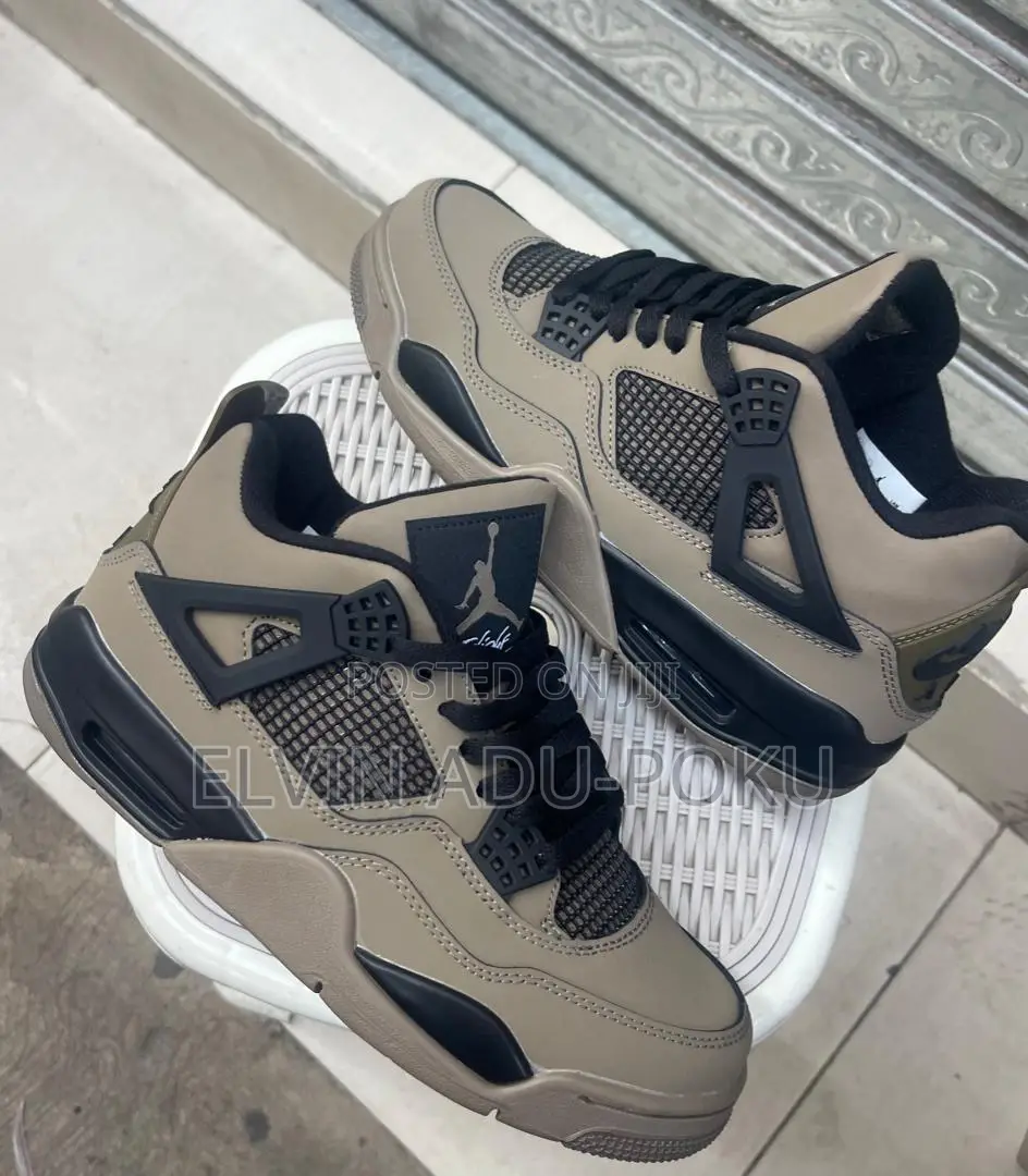 Jordan 4 Maniére " Rock Ore " Sneakers  In Different Colors , Swipe>>>