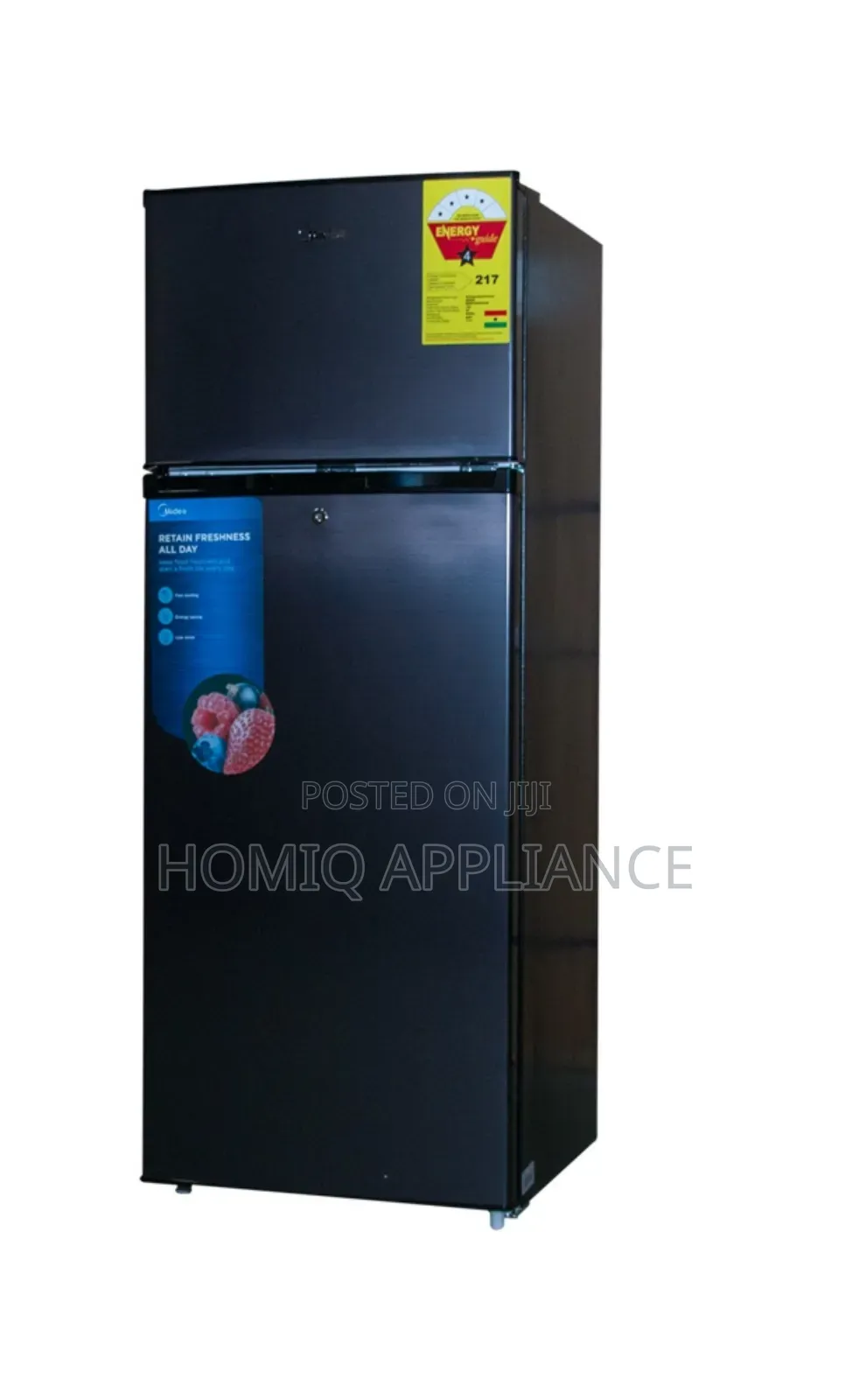New Midea 204litrs Top Mount Double Door Refrigerato