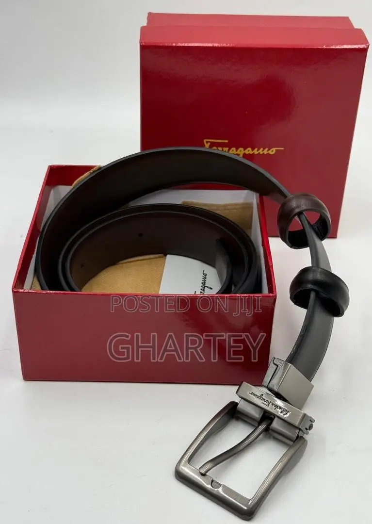 Salvatore Ferragamo Reversible Leather Belt – Pin Designer Buckle