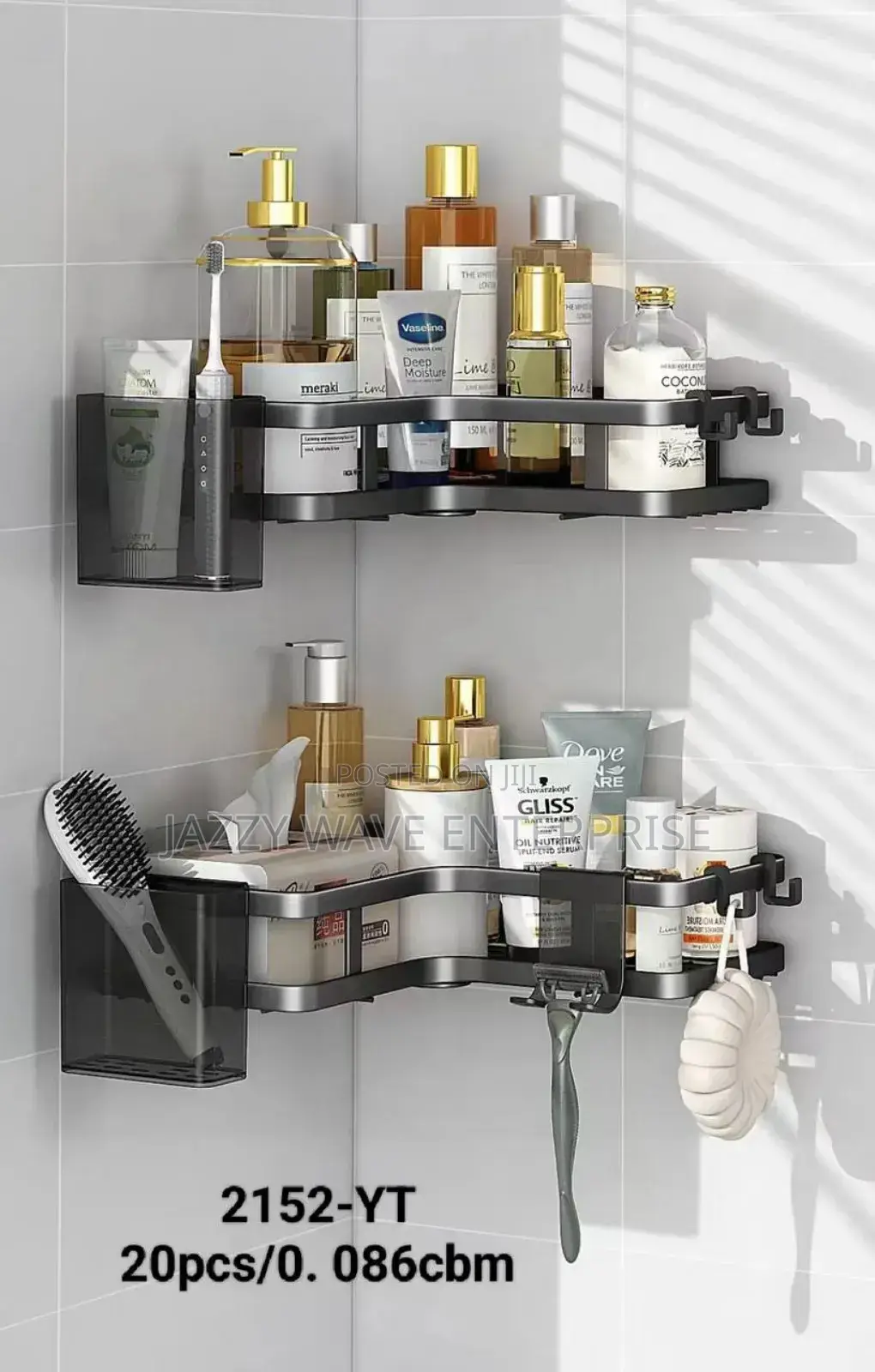 Bathroom Kitchen Corner Shelver