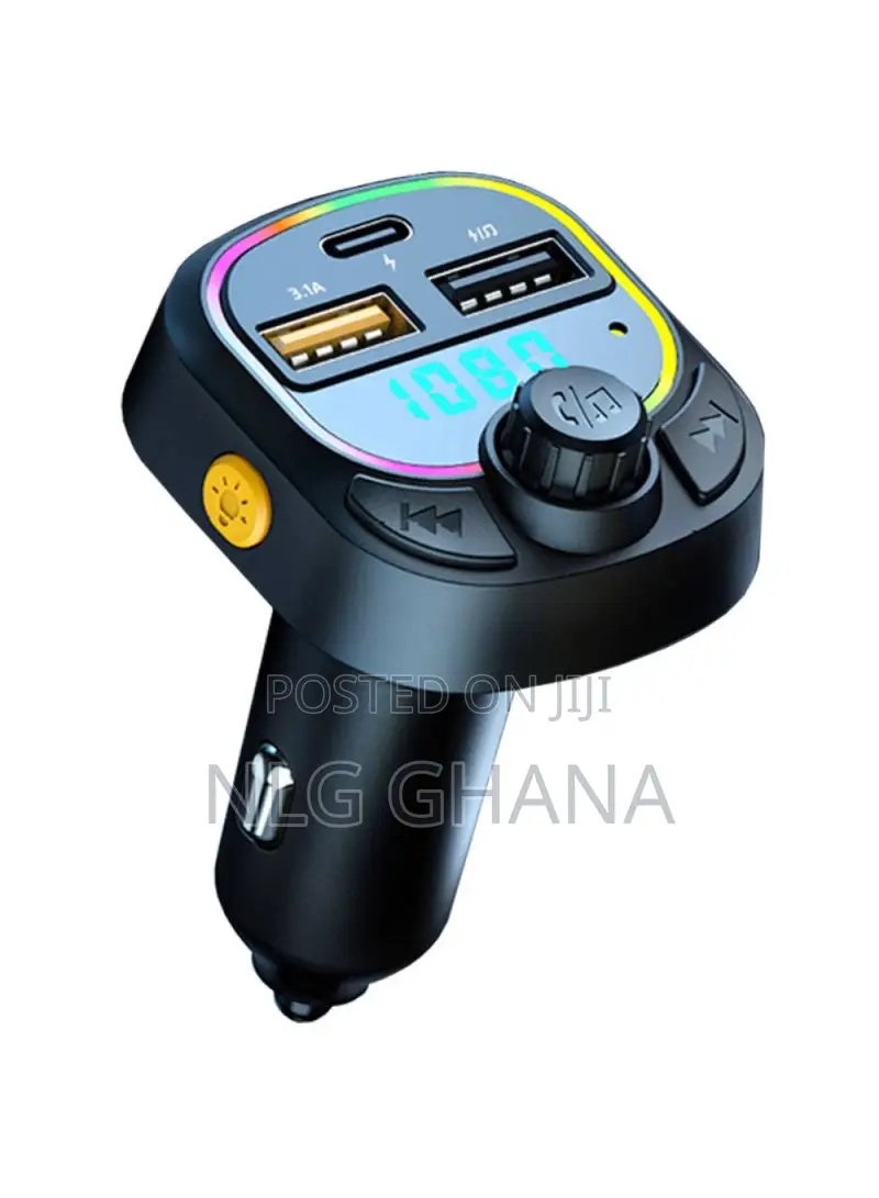 Hands-Free Fm Transmitter Type-C Dual Usb Car. Tvx29457