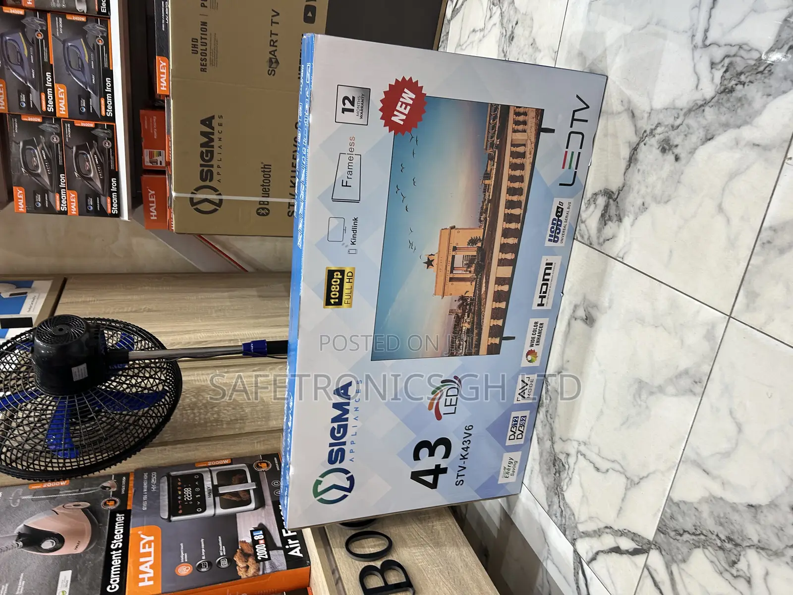 Secured New Sigma (Sig-K43v6) Full Hd Led Bright Screen 43 Inch Tv