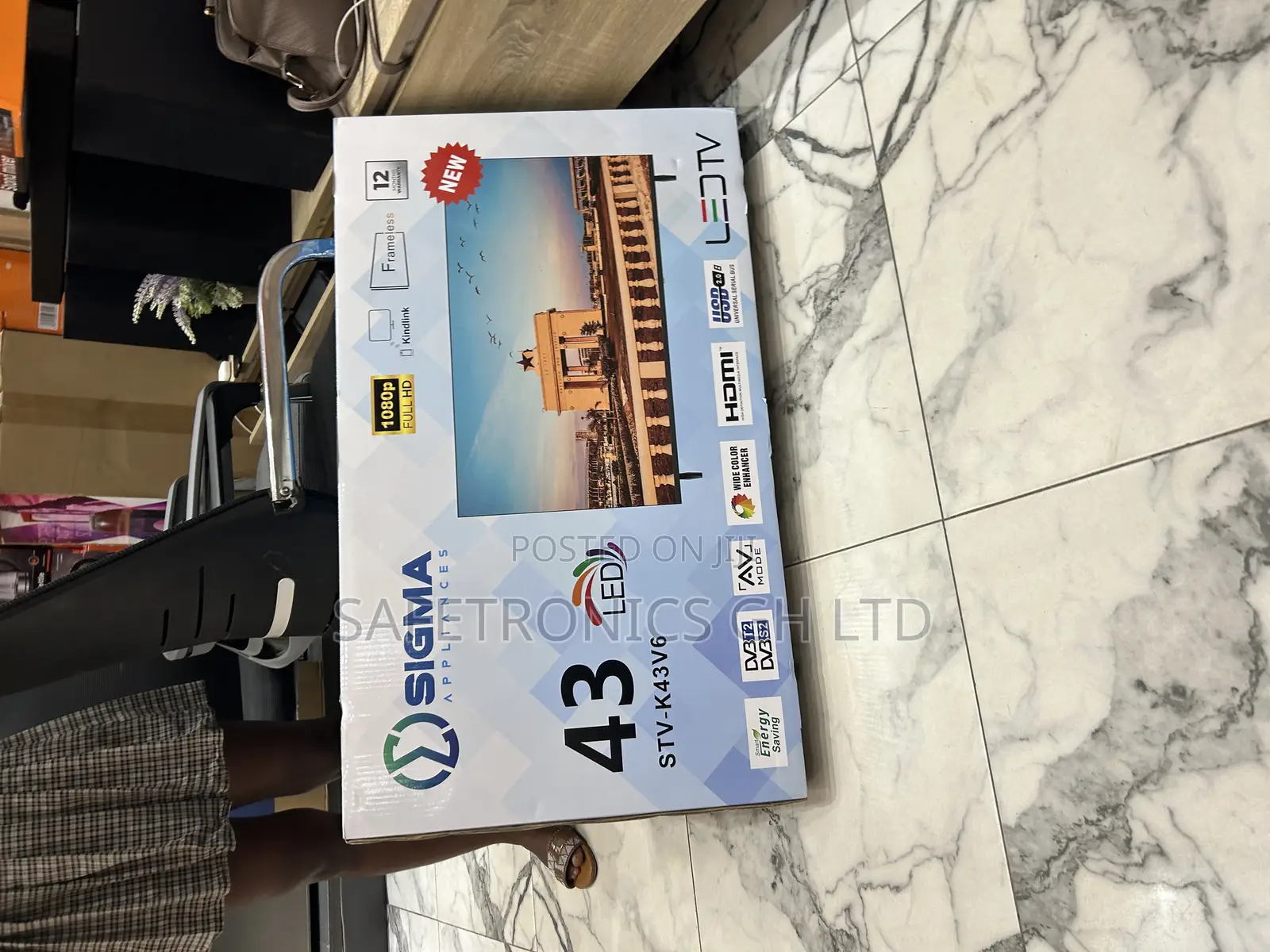 Best Reliable 43 Inch Sigma (Sig-K43v6) Bright Screen Full Hd Led Tv