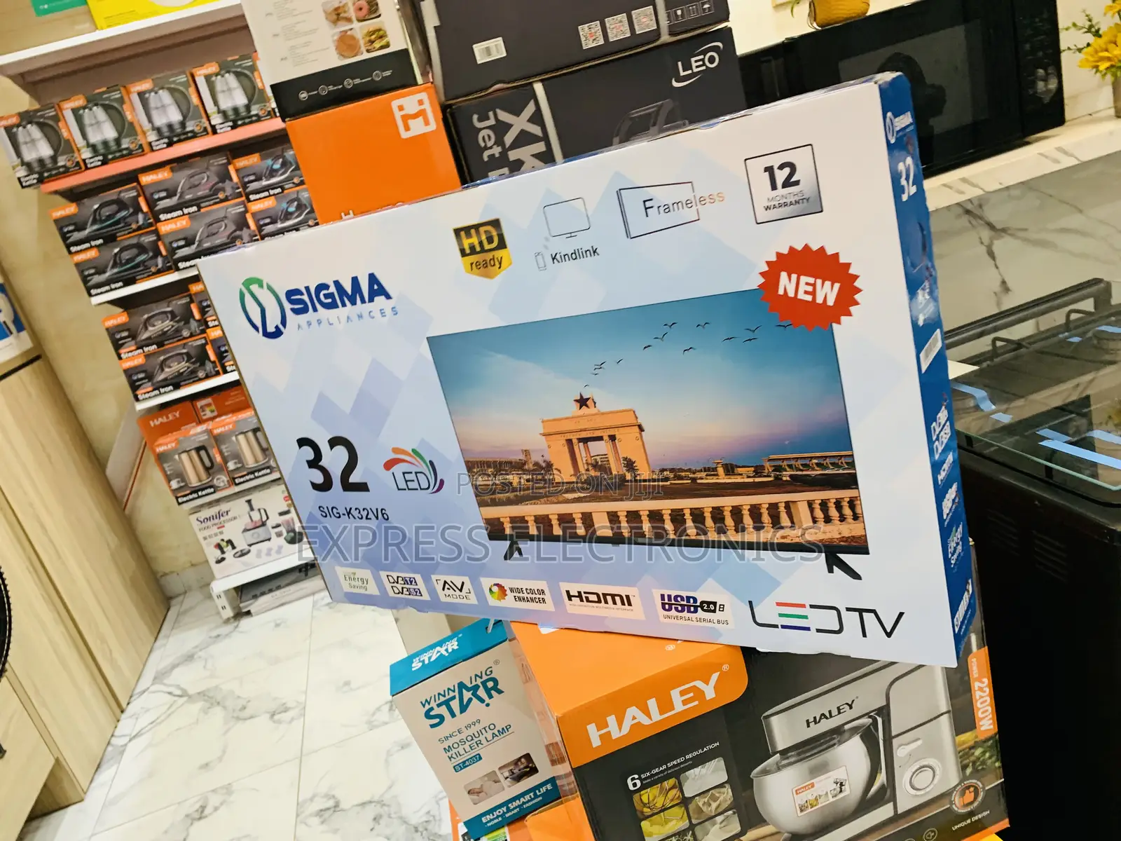Slim Sleek Sigma Television FHD Satellite Sig-K32v6.32”