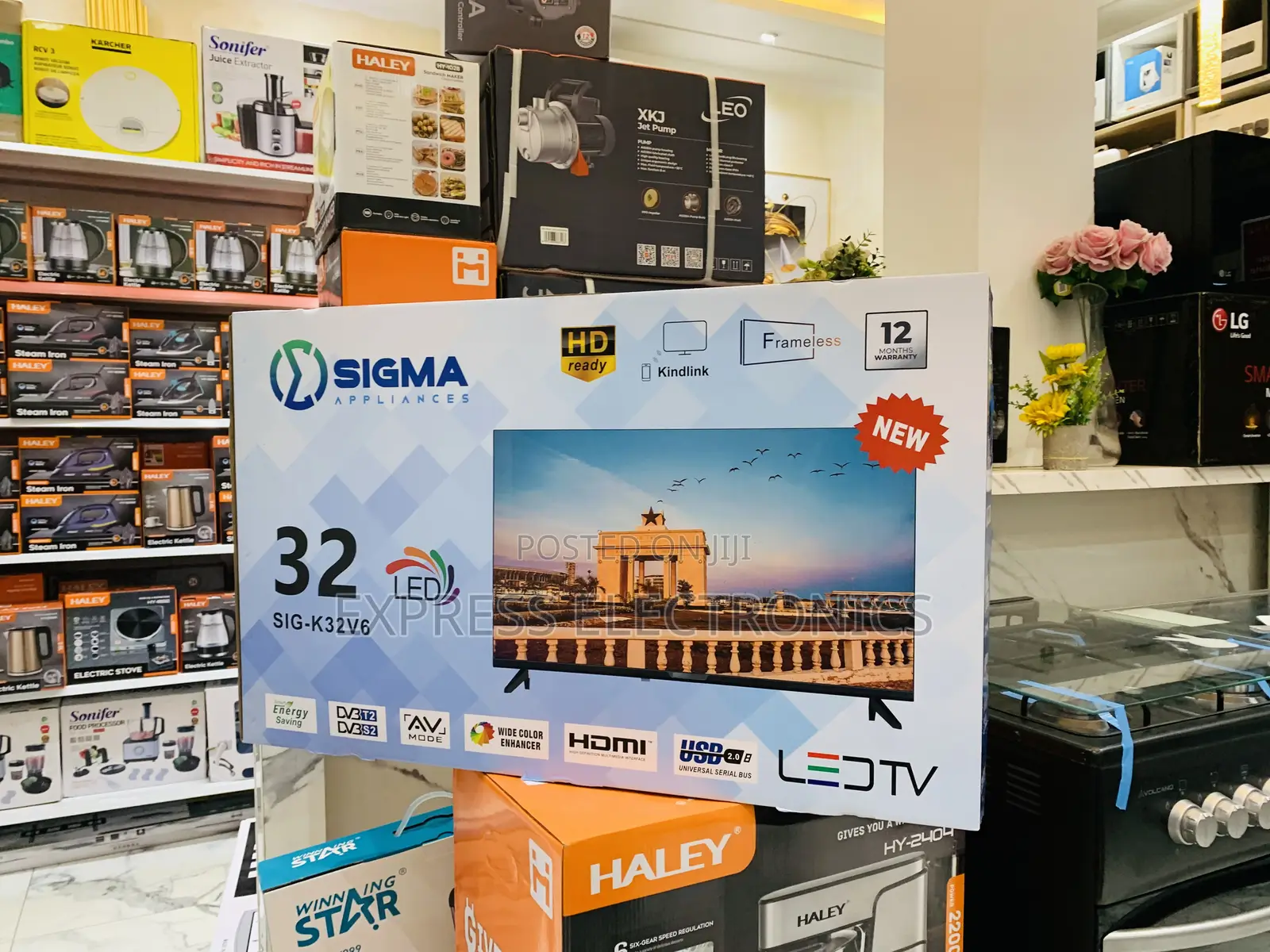 Slim Sleek Sigma Television FHD Satellite Sig-K32v6.32”