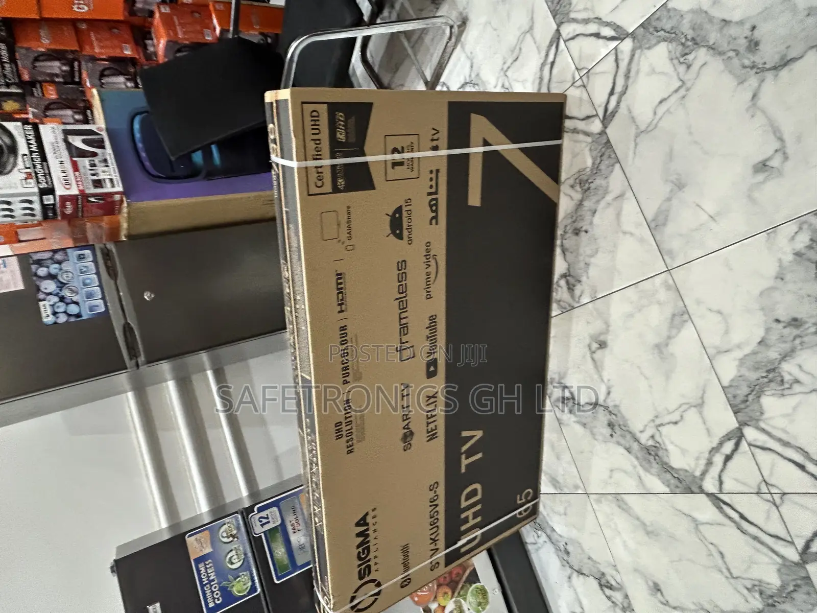 Order Clear 65 Inch Frameless Smart Led Uhd (Sig-Ku65v6-S) Sigma Tv