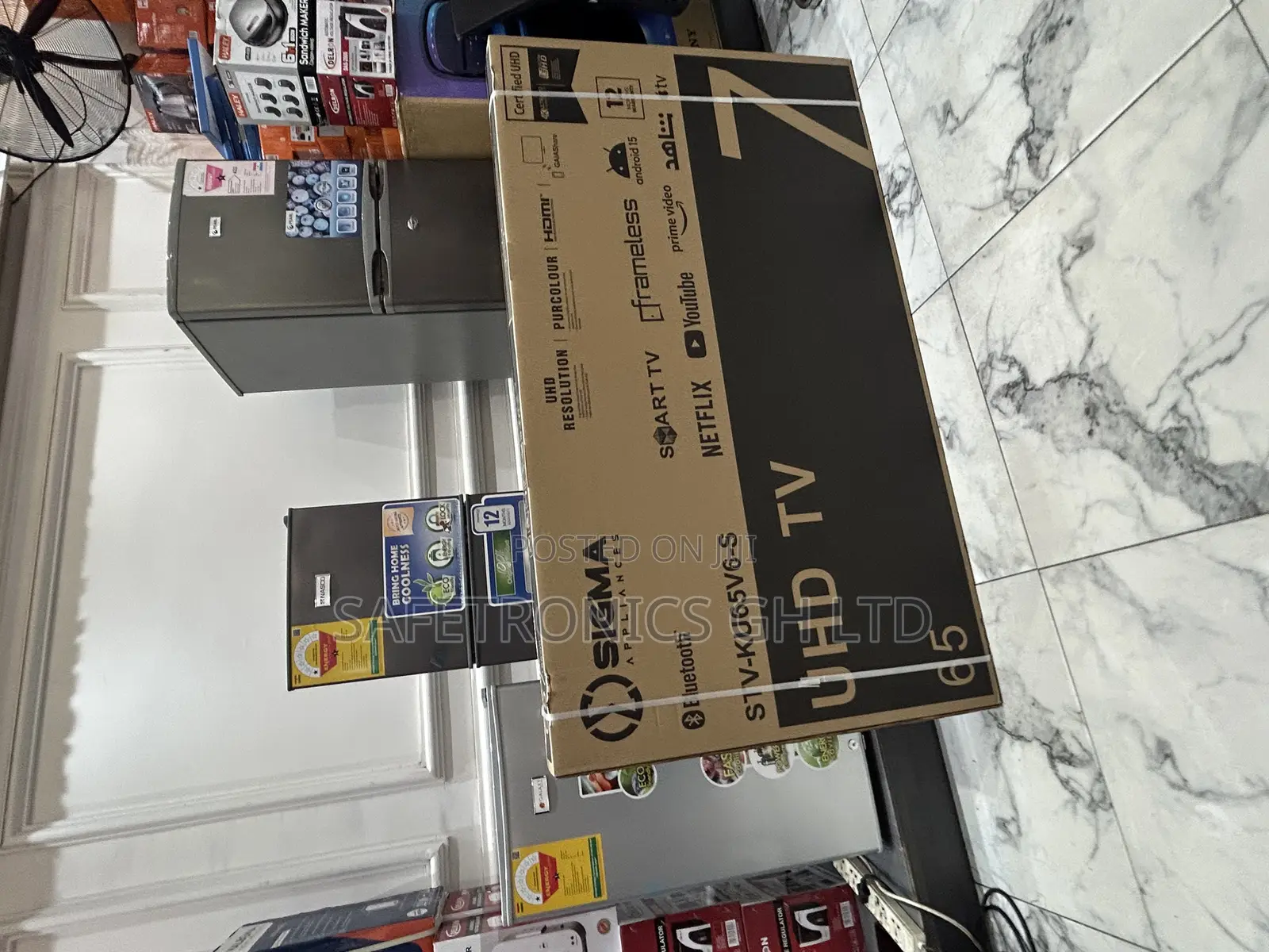 Ultra Modern 65 Inch Smart Uhd Led Sigma (Sig-Ku65v6-S) Frameless