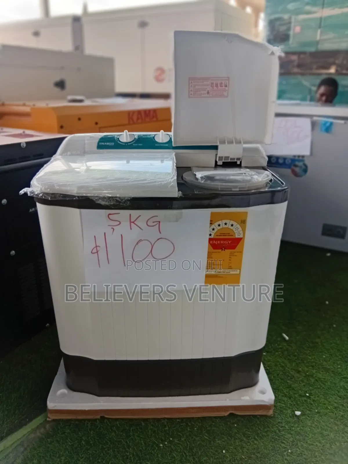 Nasco Twin Turbo Wash Machine 5kg Available Now