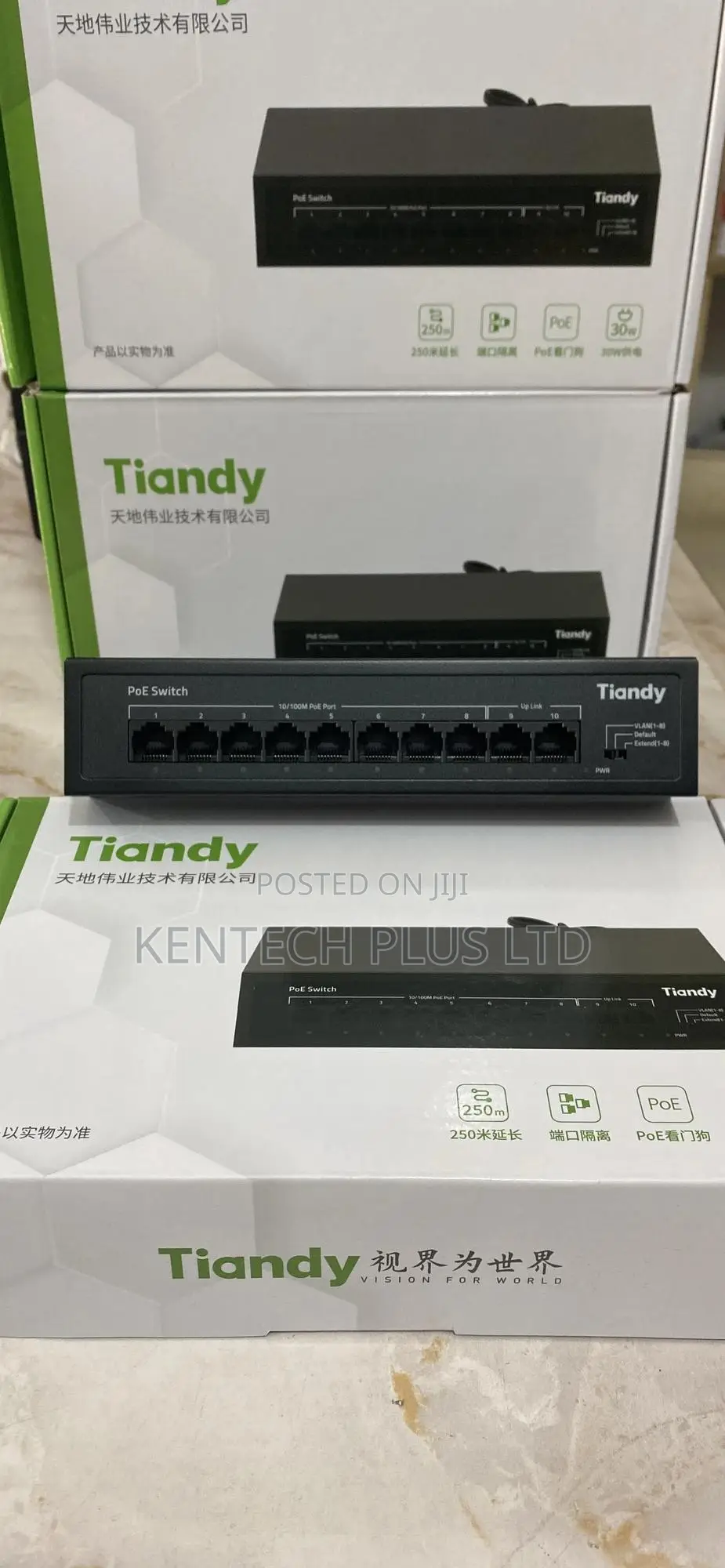 8port Original Tiandy Poe Switch