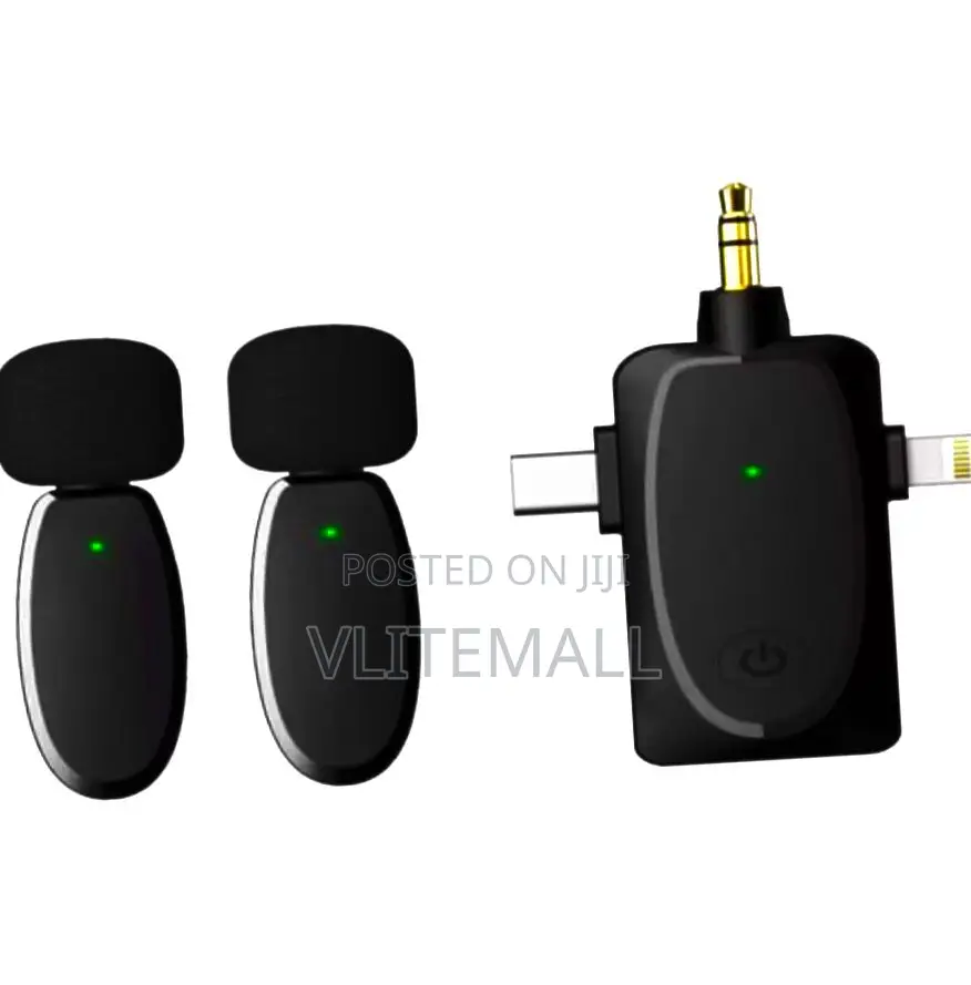 3 in 1 Wireless Double Microphone in Circle