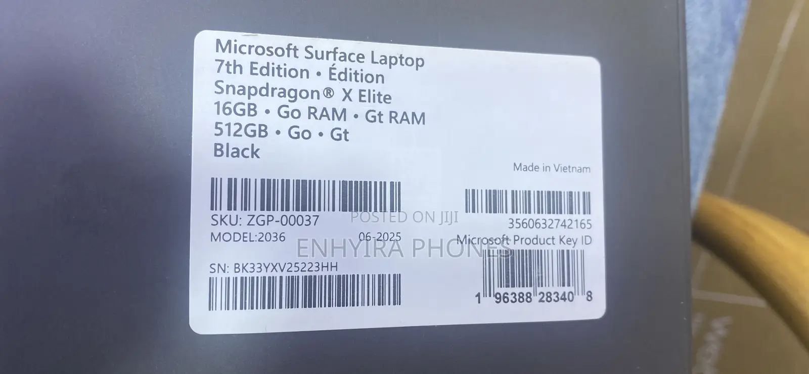 New Microsoft Surface Laptop 7 1GB Qualcomm Snapdragon X Elite 512GB