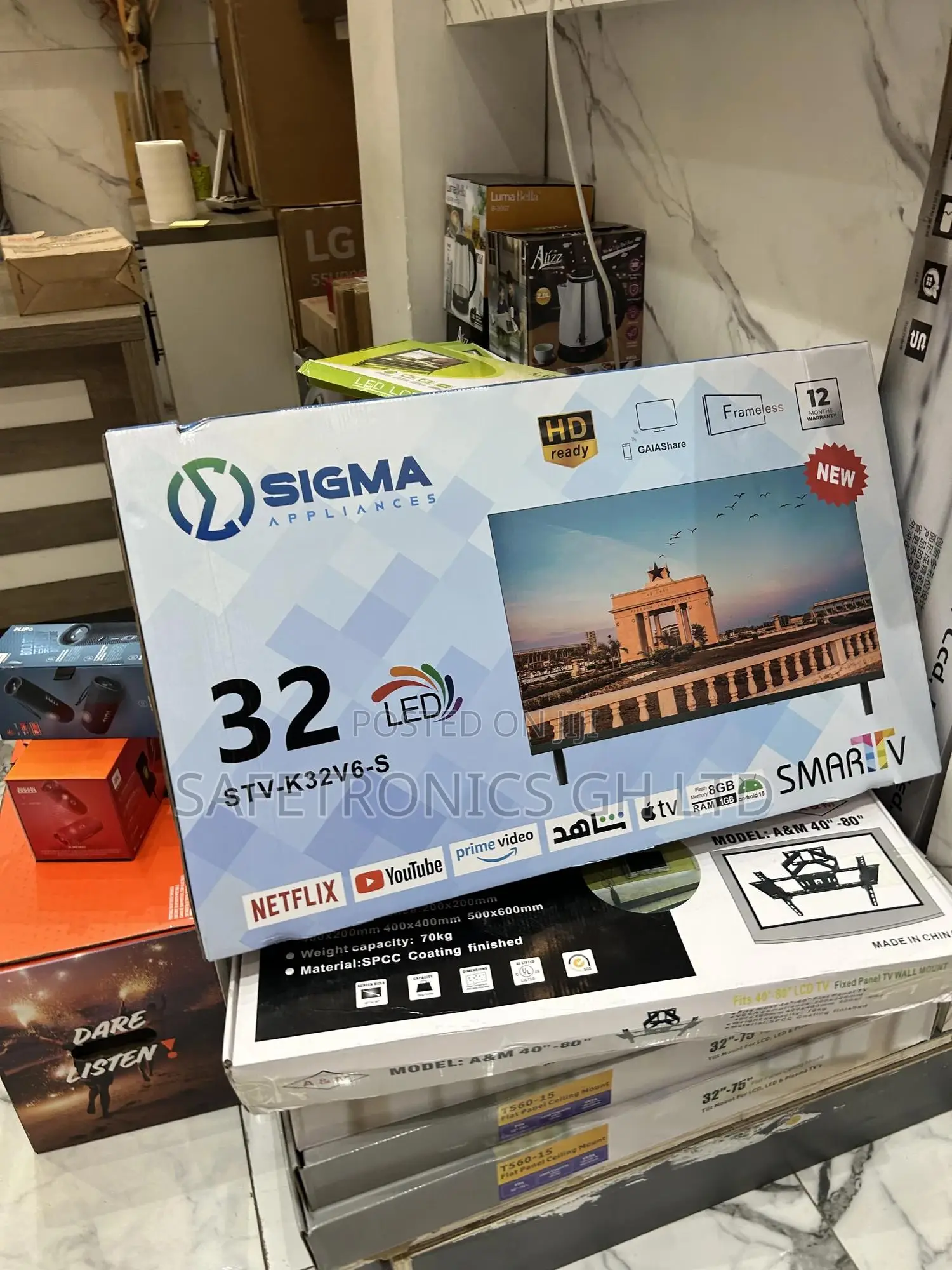 Get Approved Clear Screen 32 Inch (Sig-K32v6-S) Sigma Full Led Smart