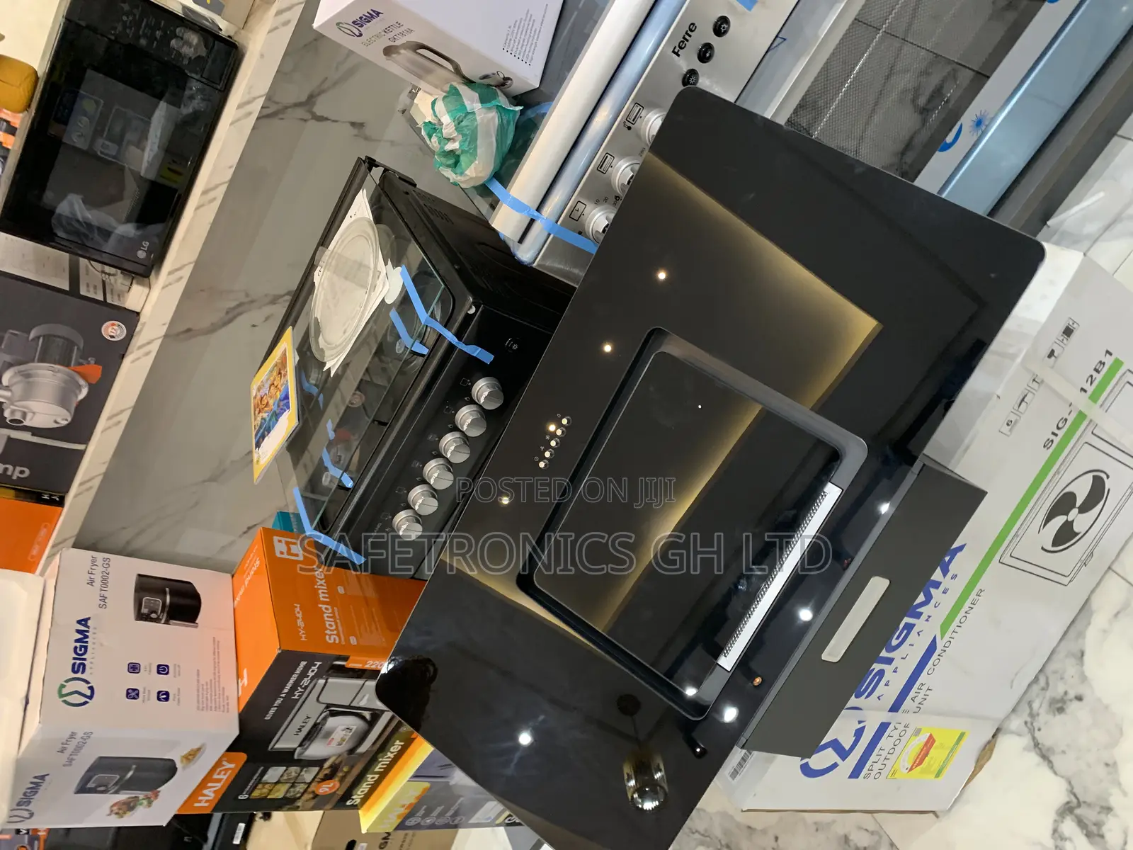 Shop Black Mirror Hood Extractor Sigma (Sbi-Hood-M90j76 90 Cm)