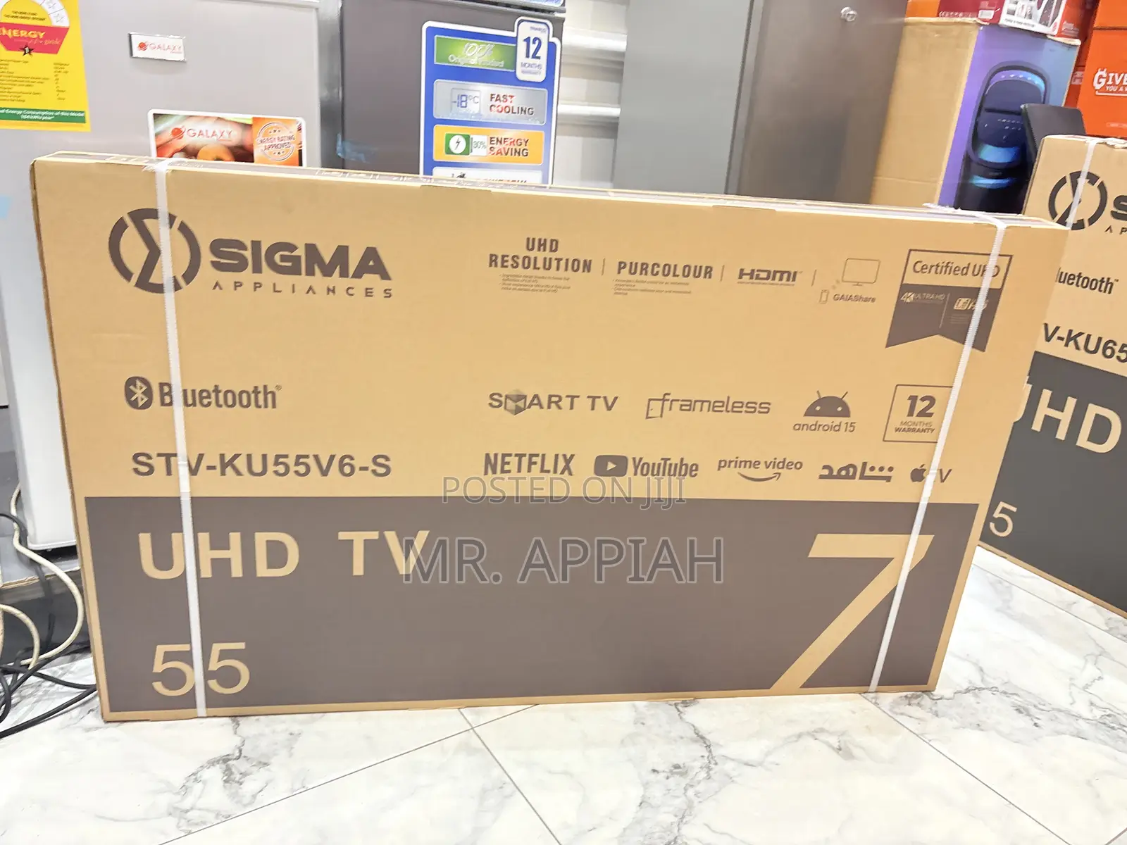 High Quality Sigma Sig-Ku55v6-S 55” Uhd Smart Android Television
