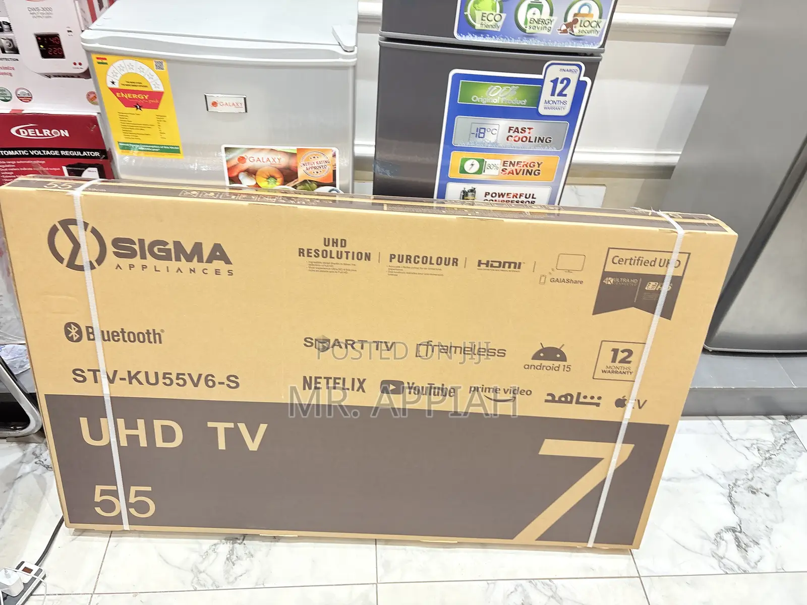 Shop Original Sigma 55 Inch Uhd Smart Android Tv(Sig-Ku55v6-S) 
