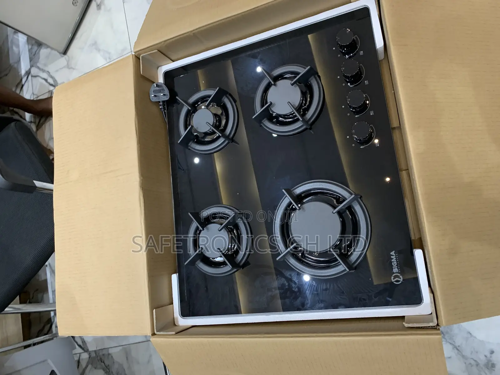 Long Lasting Sbi-Ghob-M60gj402 Stigma 4 Hob Burner Black Glass