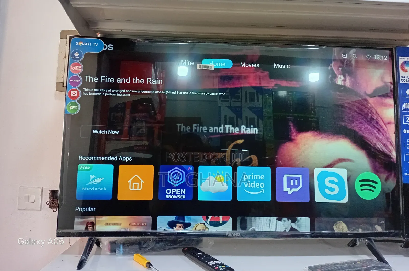 Asano 43" Smart Flat Screen – Modern Look, Great Performance*