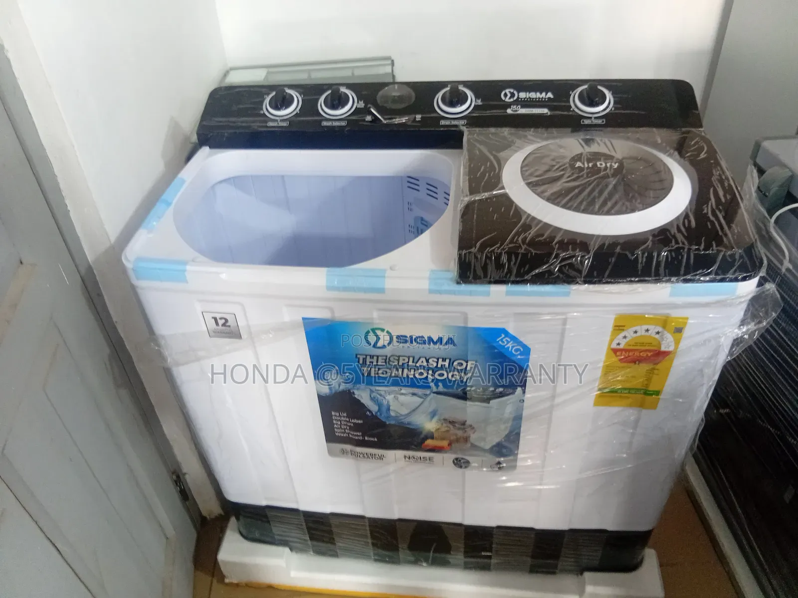 Fast Wash Decakila 15kg Washing Machine Twin Tub Semi Auto