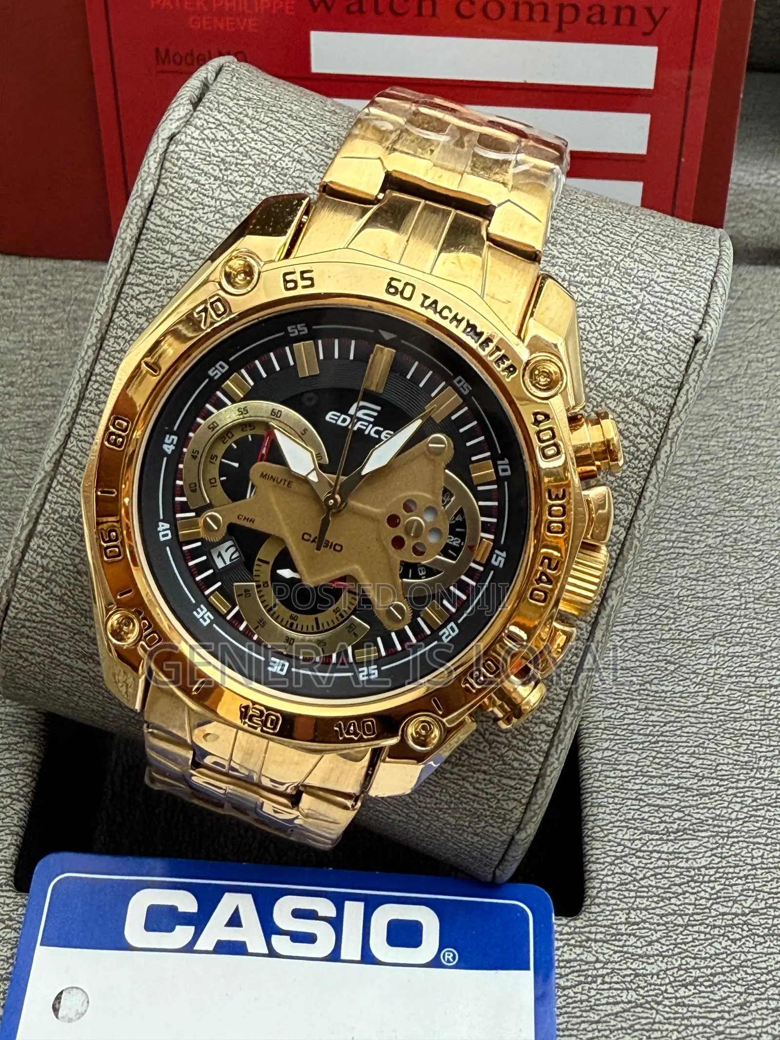 Casio Edifice Gold Stainless Mens  Watch
