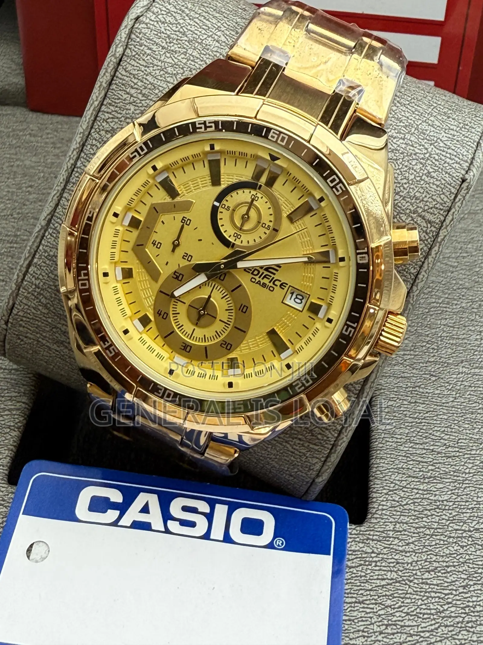 Casio Edifice Gold Stainless Mens  Watch