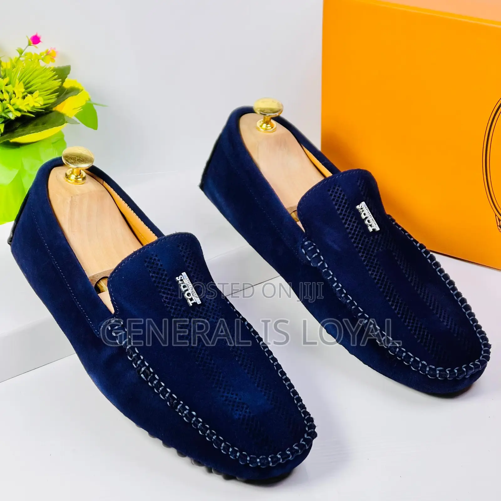 Tod’S Flat Sole Blue Loafer