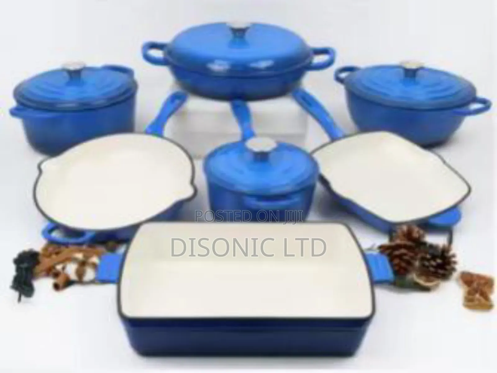 7 Pieces Cast Iron Cookware Set