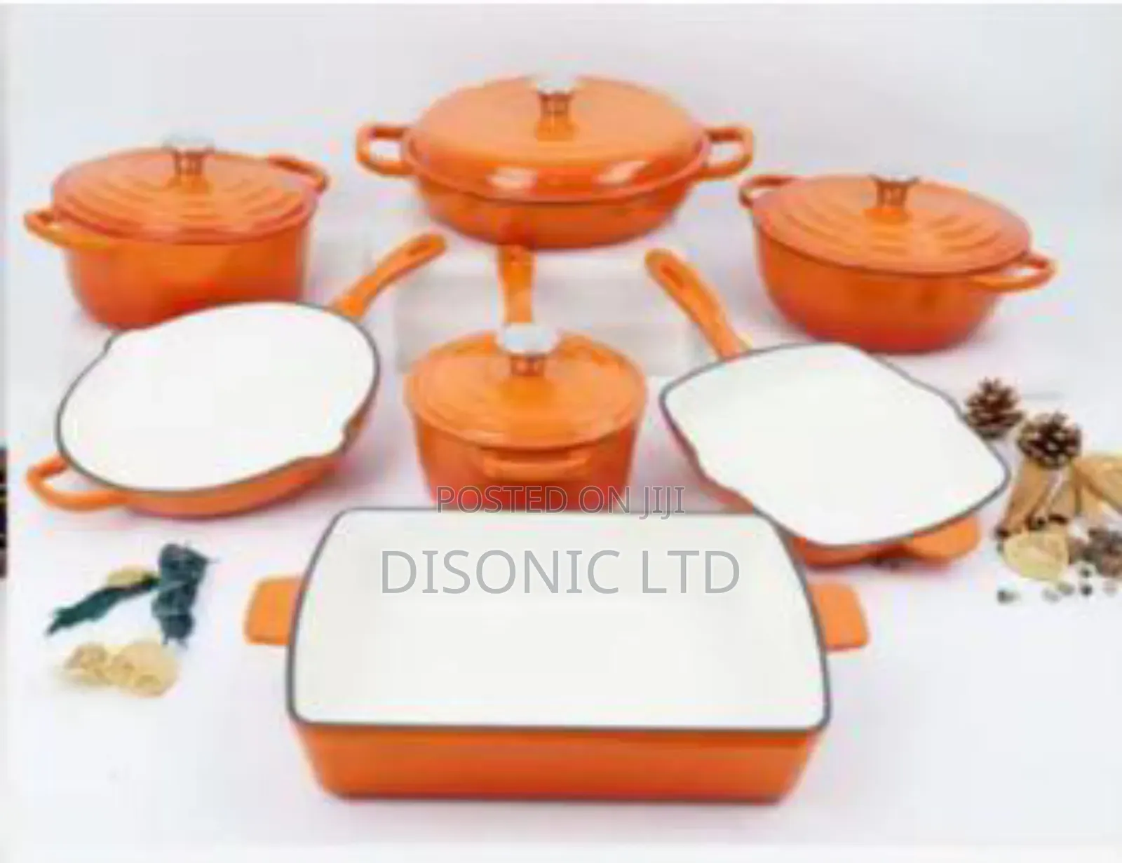 7 Pieces Cast Iron Cookware Set