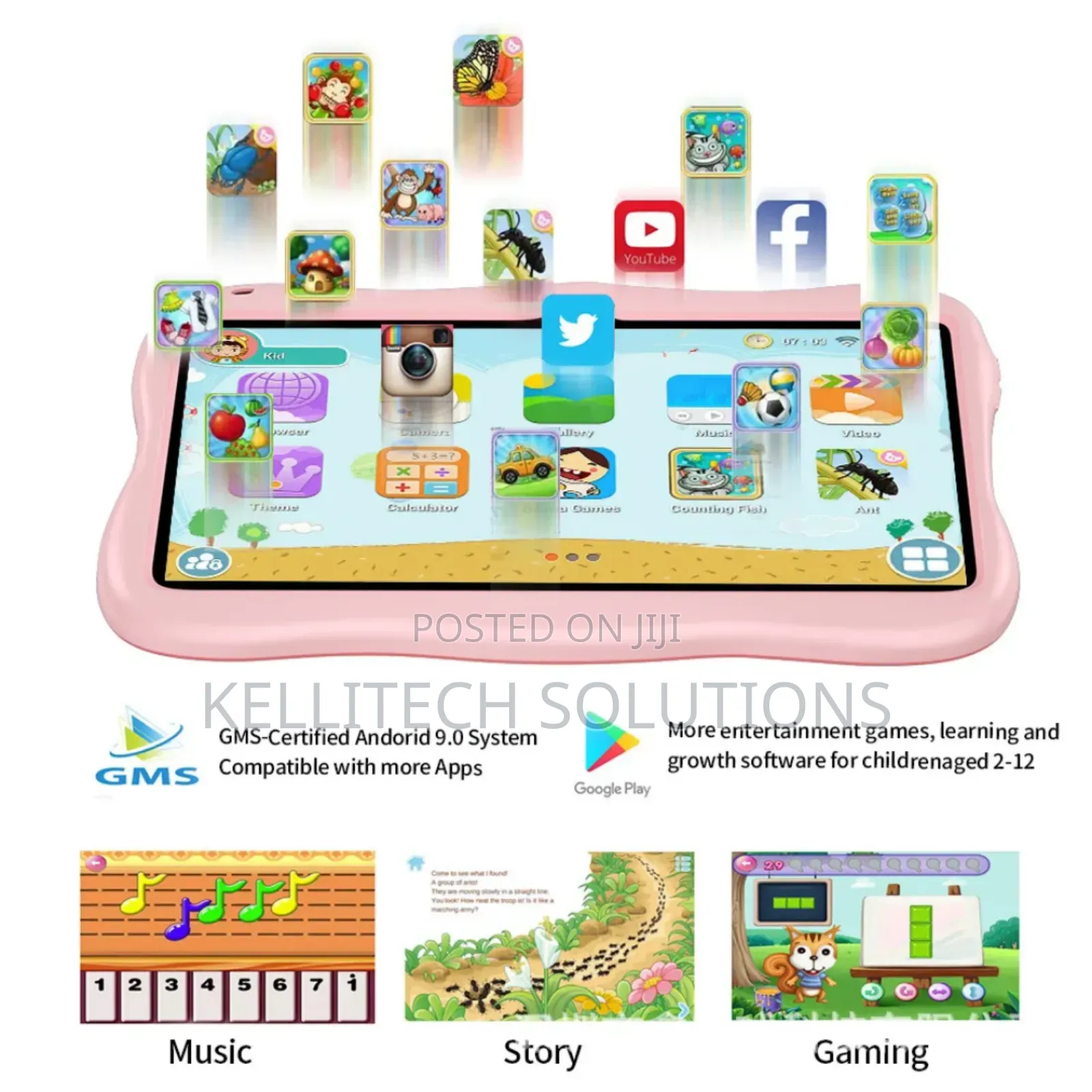 Wifi Tablet for Kids 4+64