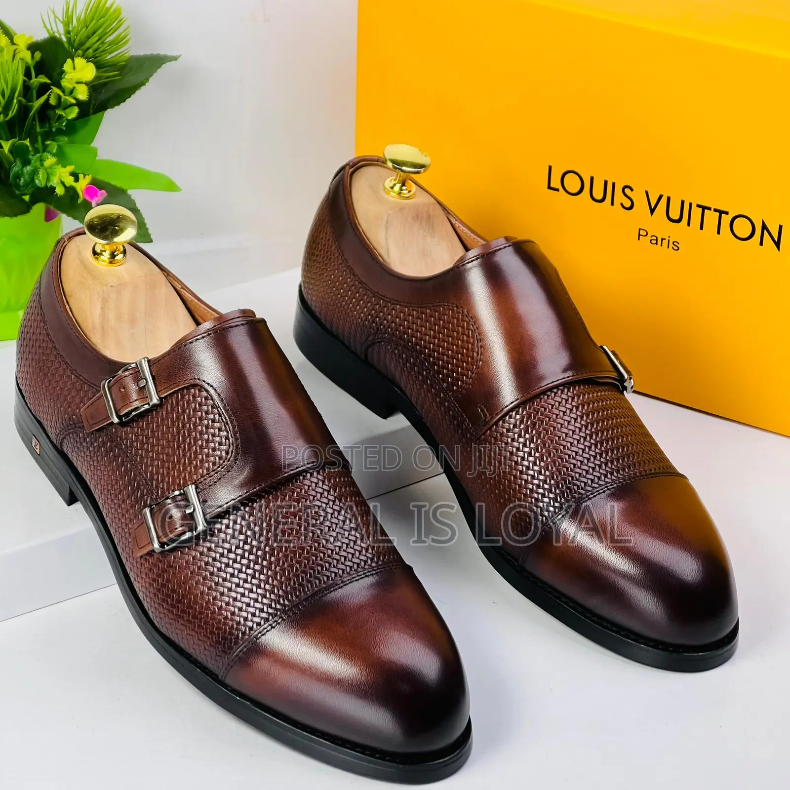 Louis Vuitton Coffee Monk Straps Men’S Shoe