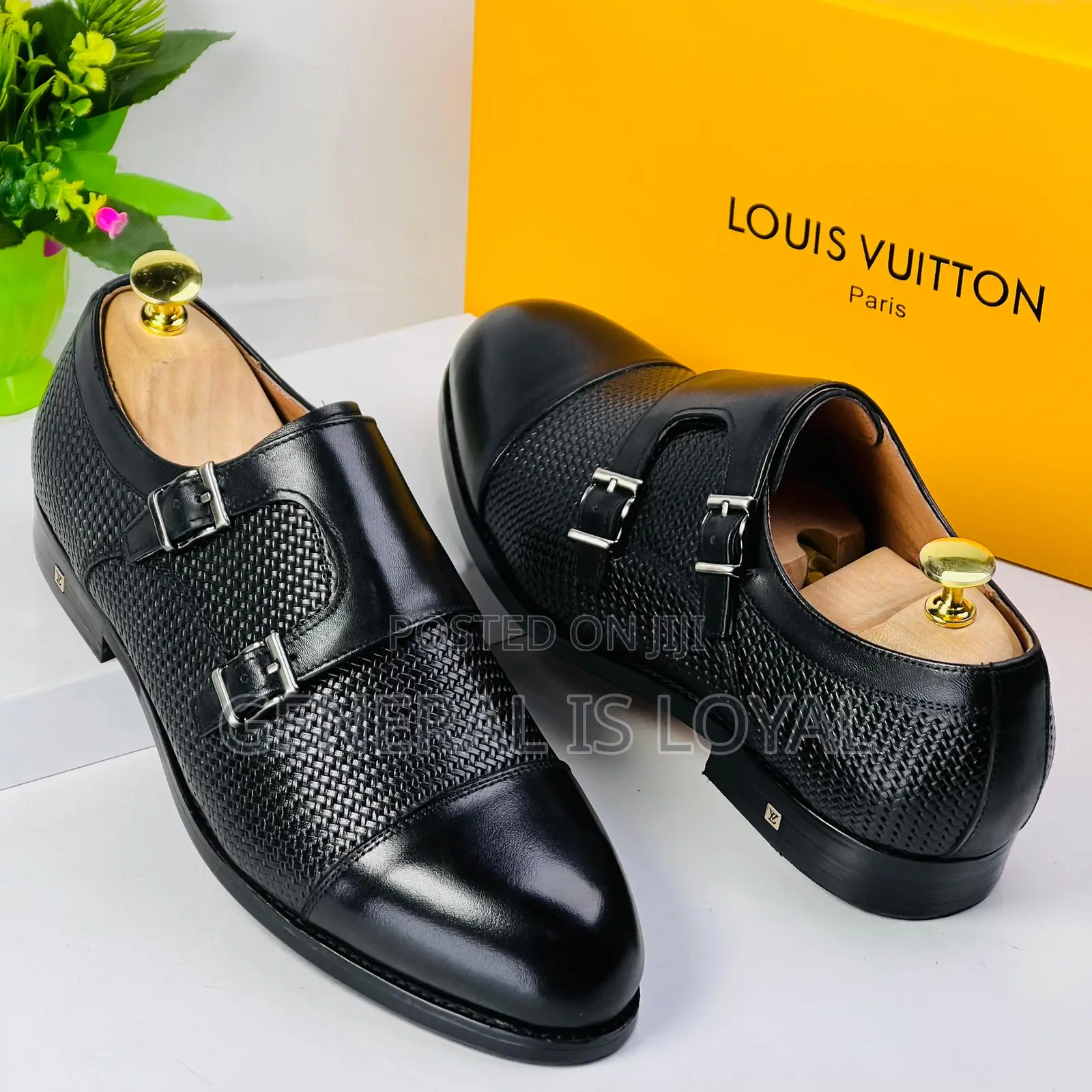 Louis Vuitton Black Monk Strap Men’S Shoe
