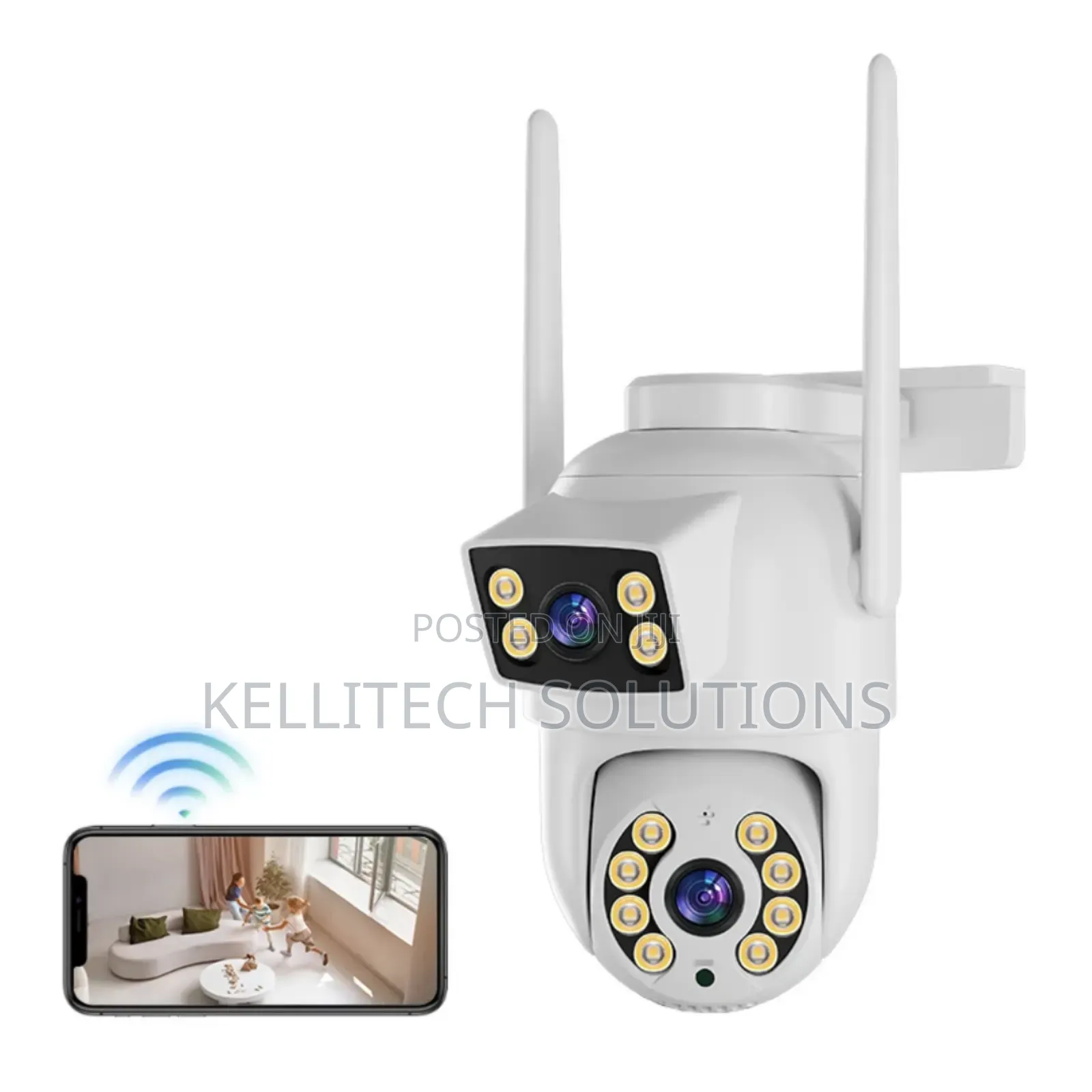 Smart Wifi Dual Double Lens CCTV Cameras