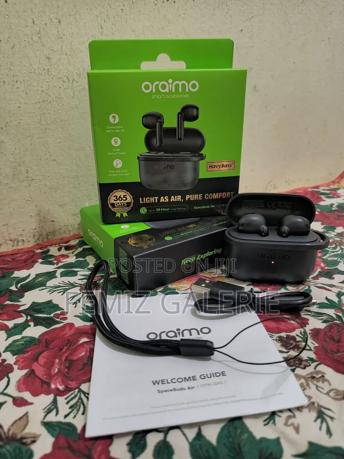 Oraimo Spacebuds Air 38 Hours Smart Finder True Wireless Earbuds