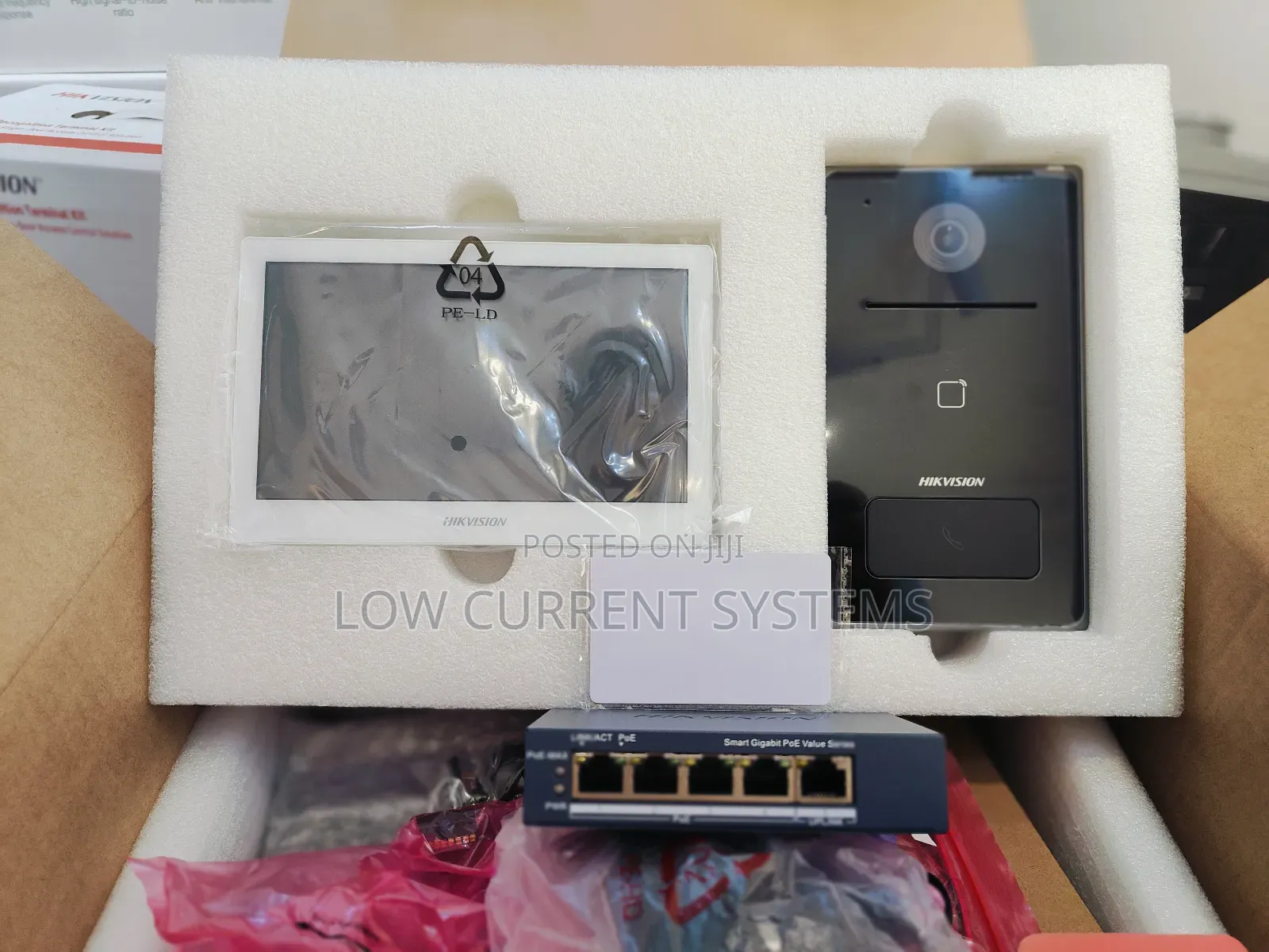 Hikvision Ip Wifi Wireless Intercom Network Doorbell With Poe Switch