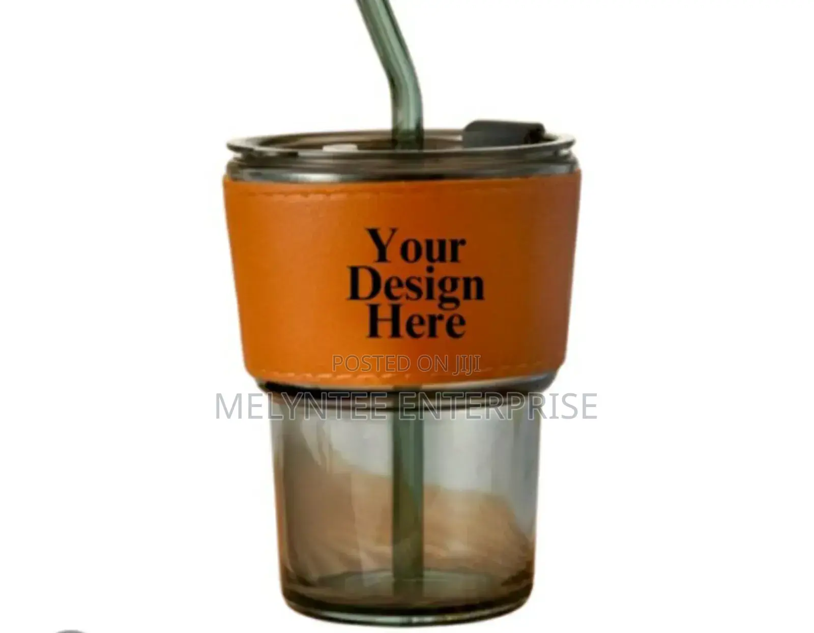 Glass Cup With Straw Can Be Branded for Souvenirs or Gift